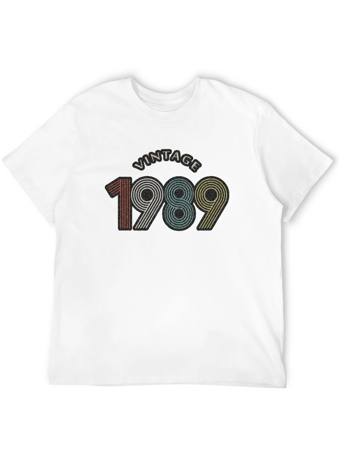 Black Vintage 1989 Graphic Tee - Retro Birthday Shirt view 12