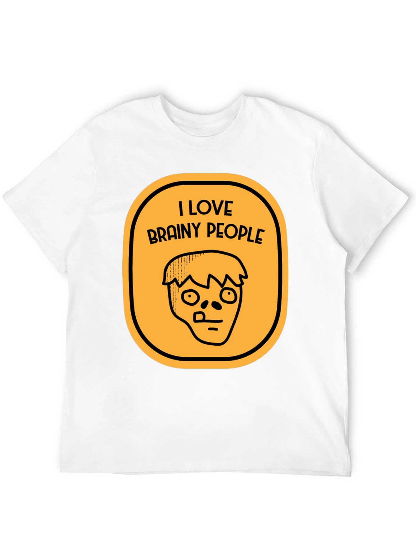 Black I Love Brainy People Graphic T-Shirt view 12