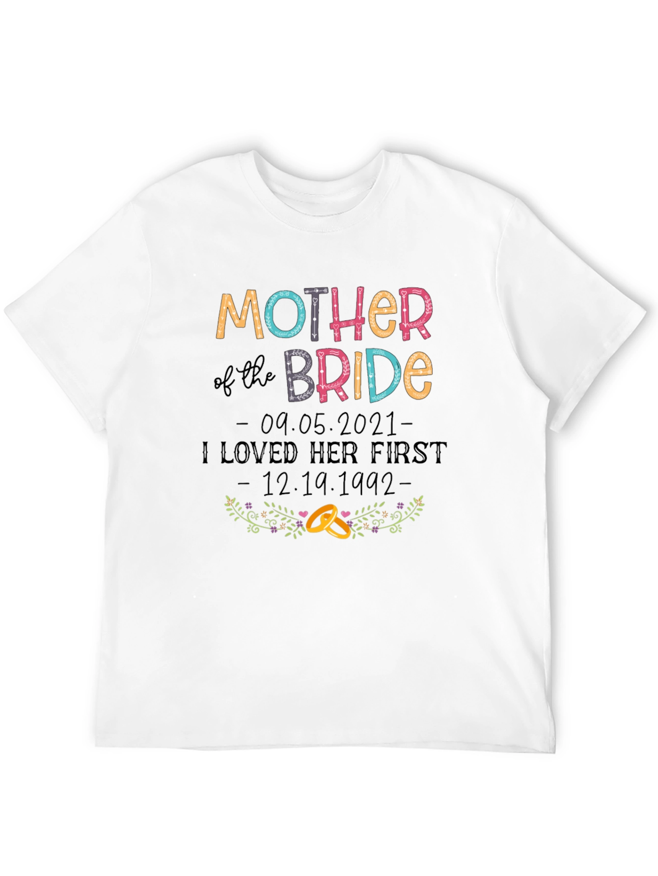 Mother of the Bride T-Shirt - Wedding Gift - 12