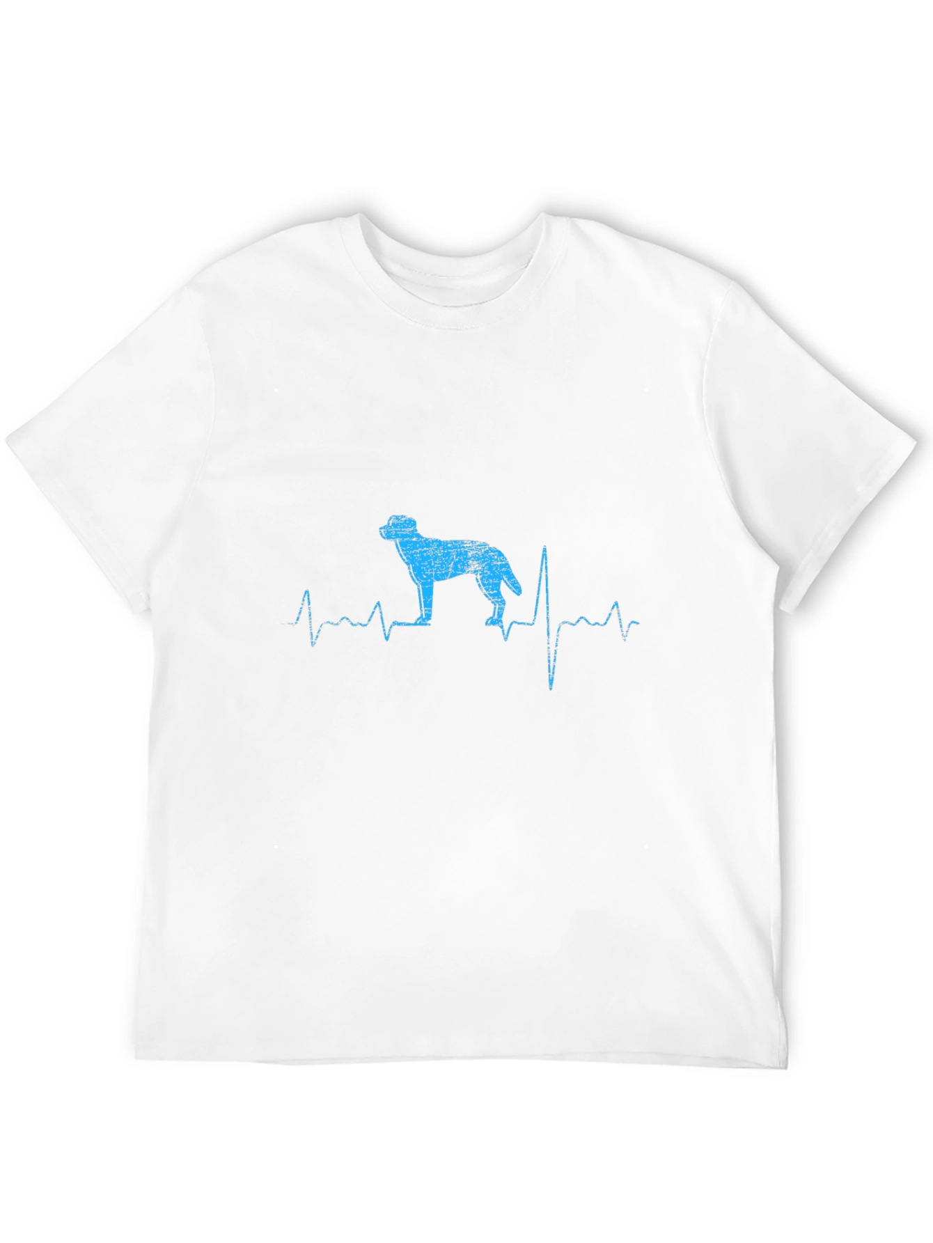 Black Dog Heartbeat T-Shirt - Men's Black Crew Neck Tee view 12