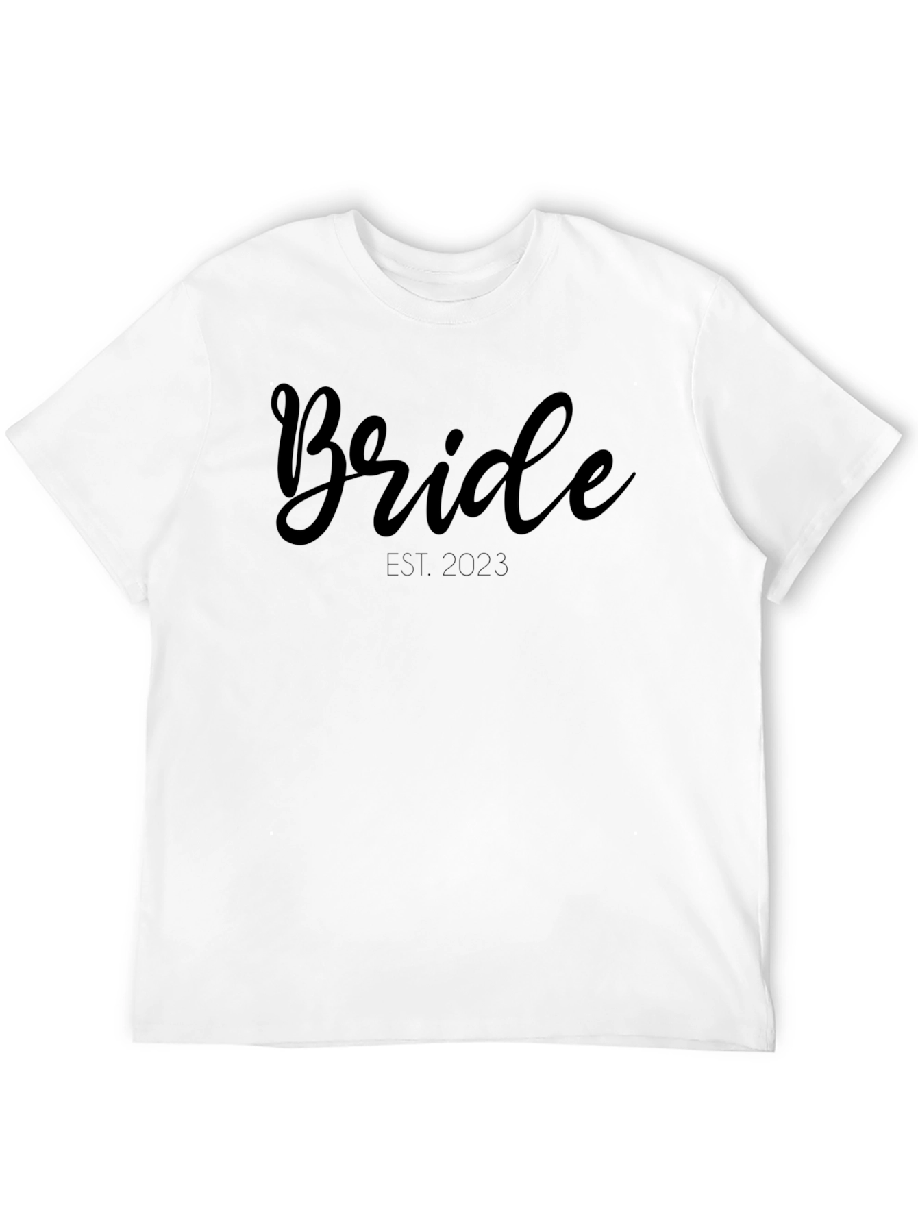 Black Bride Est. 2023 T-Shirt - Wedding Apparel view 12
