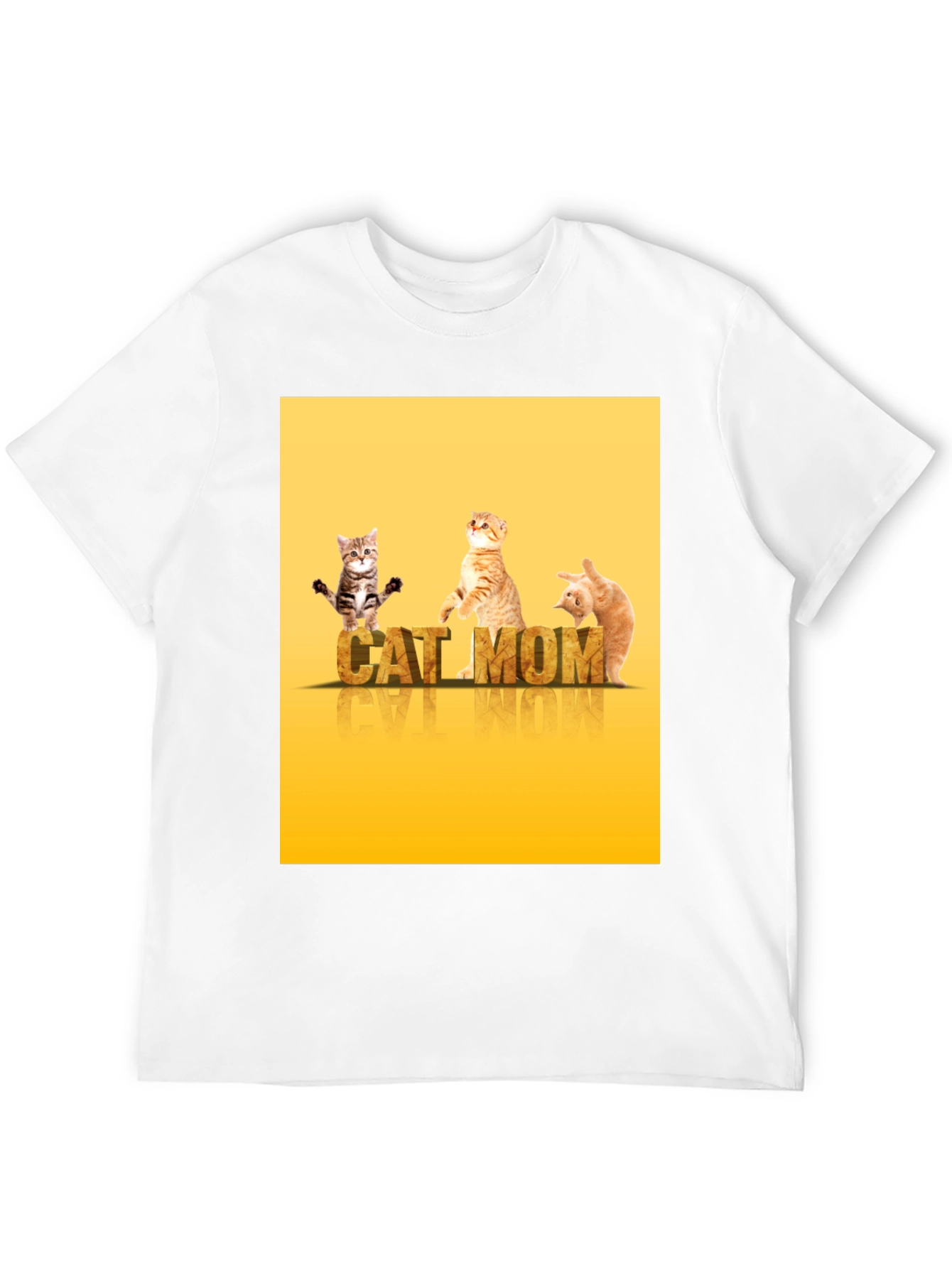 Black Cat Mom T-Shirt - Cute Kitten Design view 12