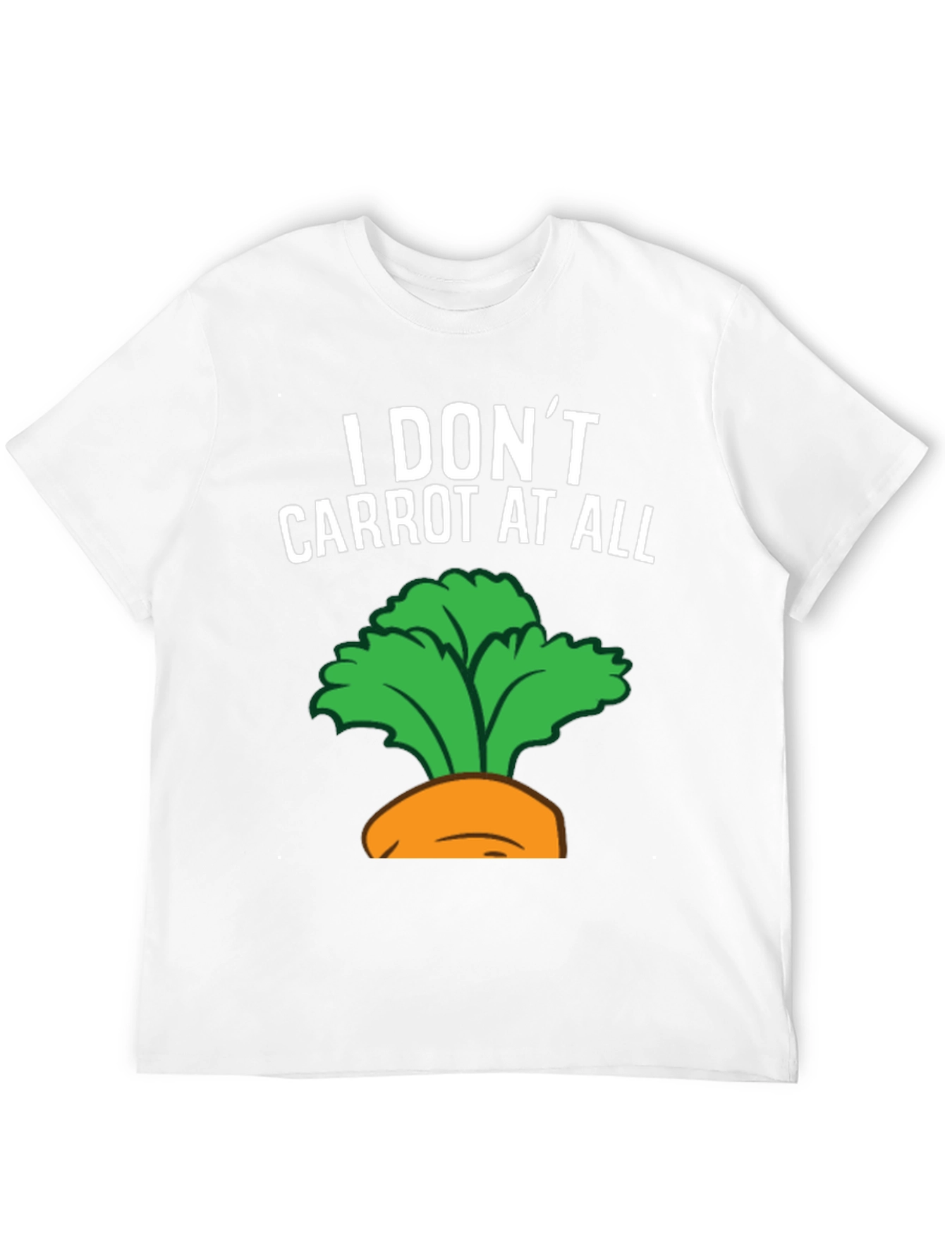 Black I Don't Carrot at All Graphic Tee view 12