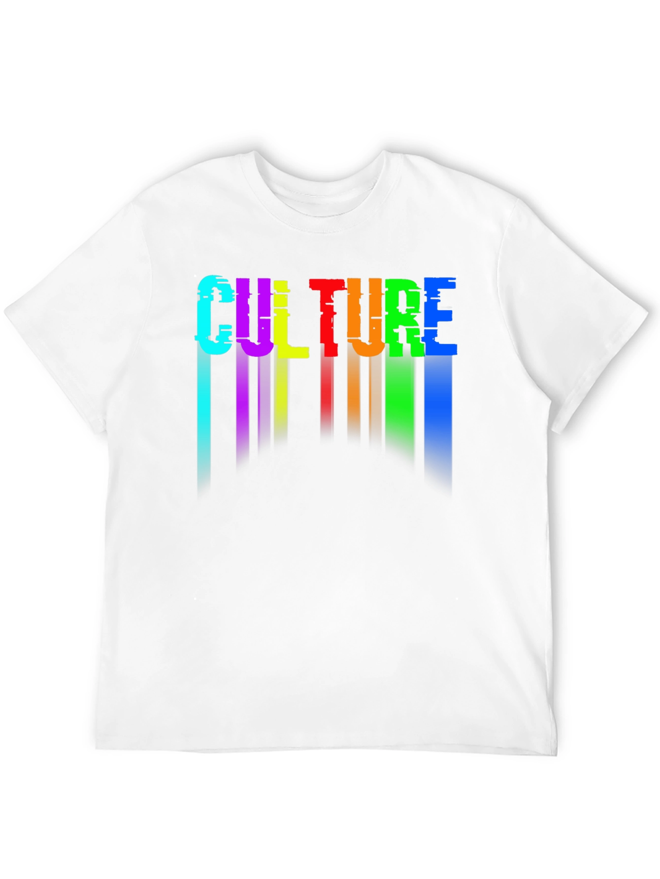 Black Culture Glitch Rainbow Graphic Tee view 12