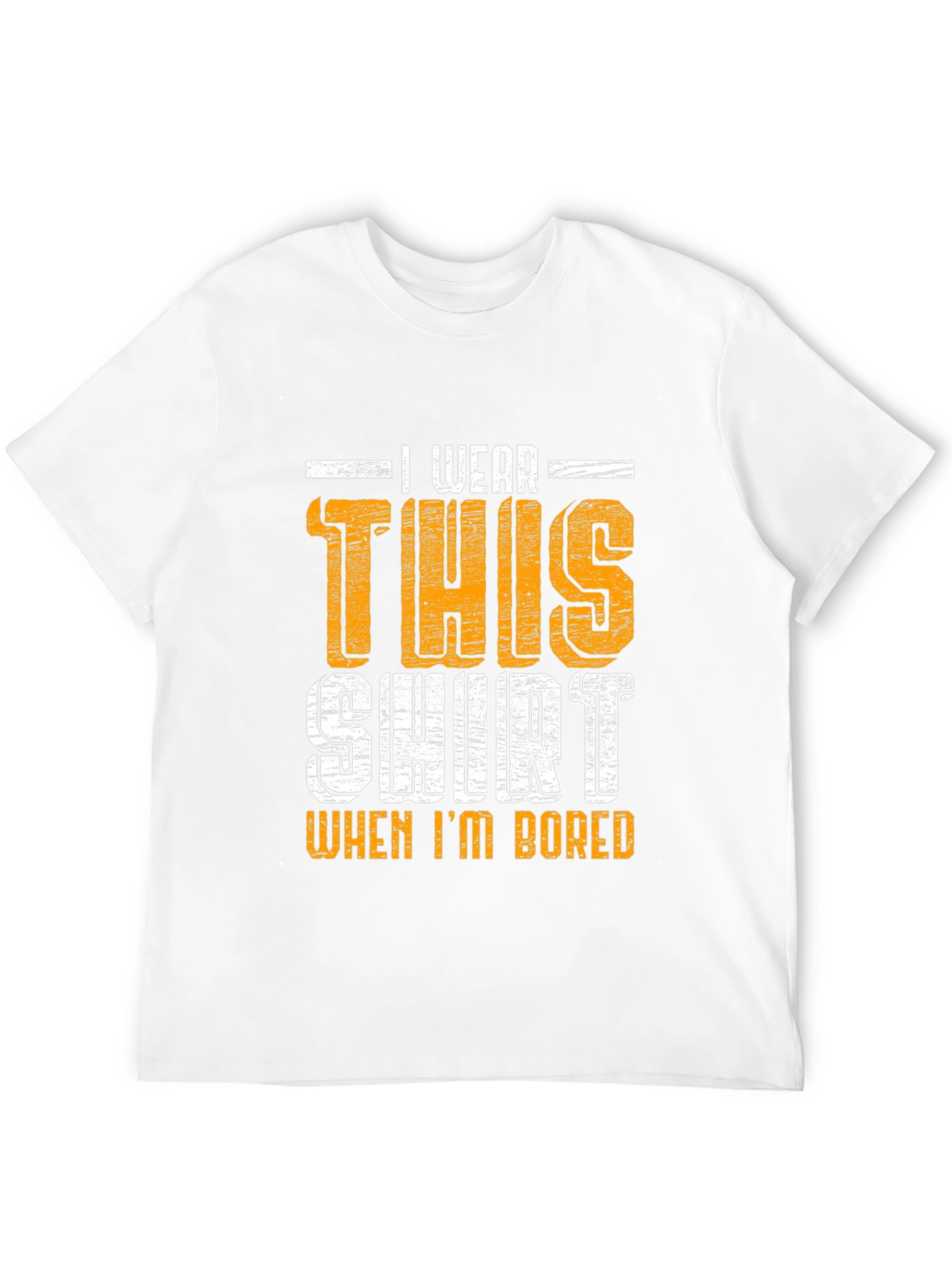 Black Funny 'I Wear This Shirt When I'm Bored' Graphic Tee view 12