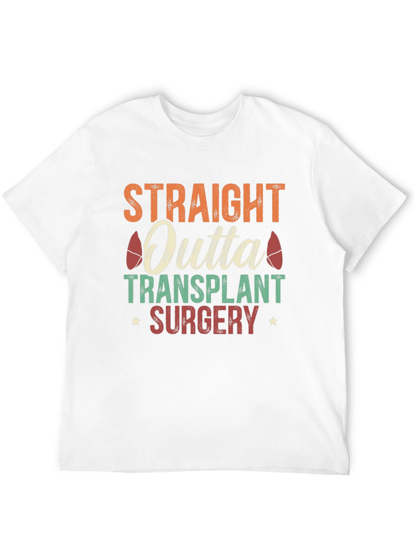 Black Straight Outta Transplant Surgery Graphic Tee view 12
