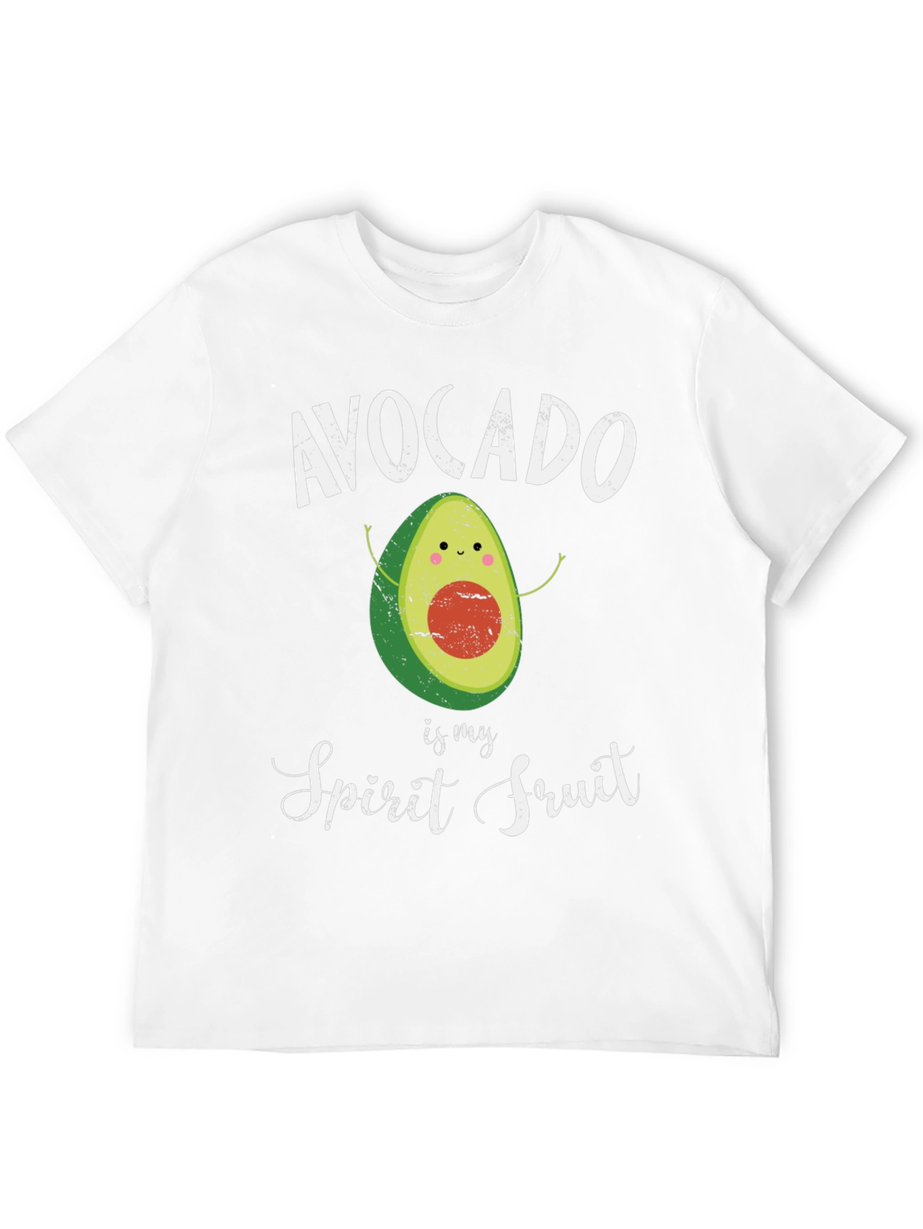 Black Avocado Spirit Fruit Graphic T-Shirt - Black Cotton Tee view 12