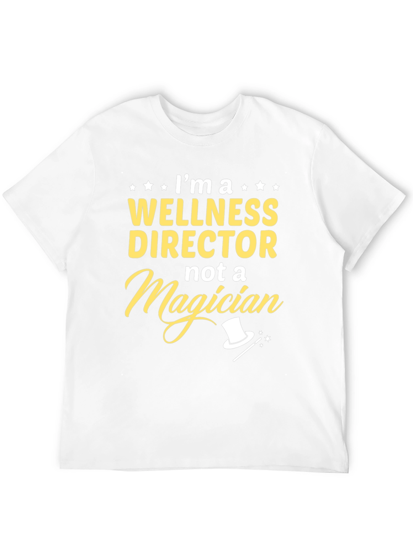 Black Wellness Director T-Shirt - "Not a Magician" Graphic Tee view 12