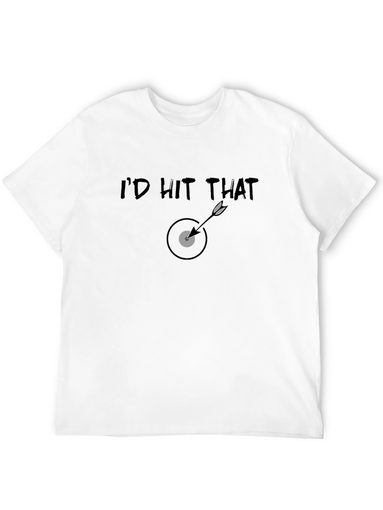 Black I'd Hit That T-Shirt - Funny Graphic Tee view 12