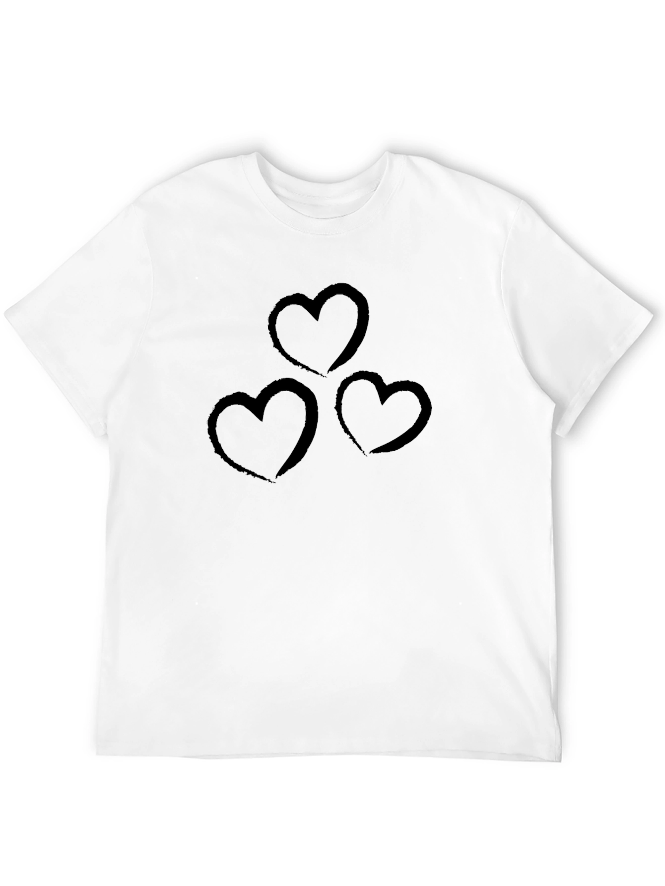 Black Heart Graphic Tee - Stylish Black Casual Shirt view 12