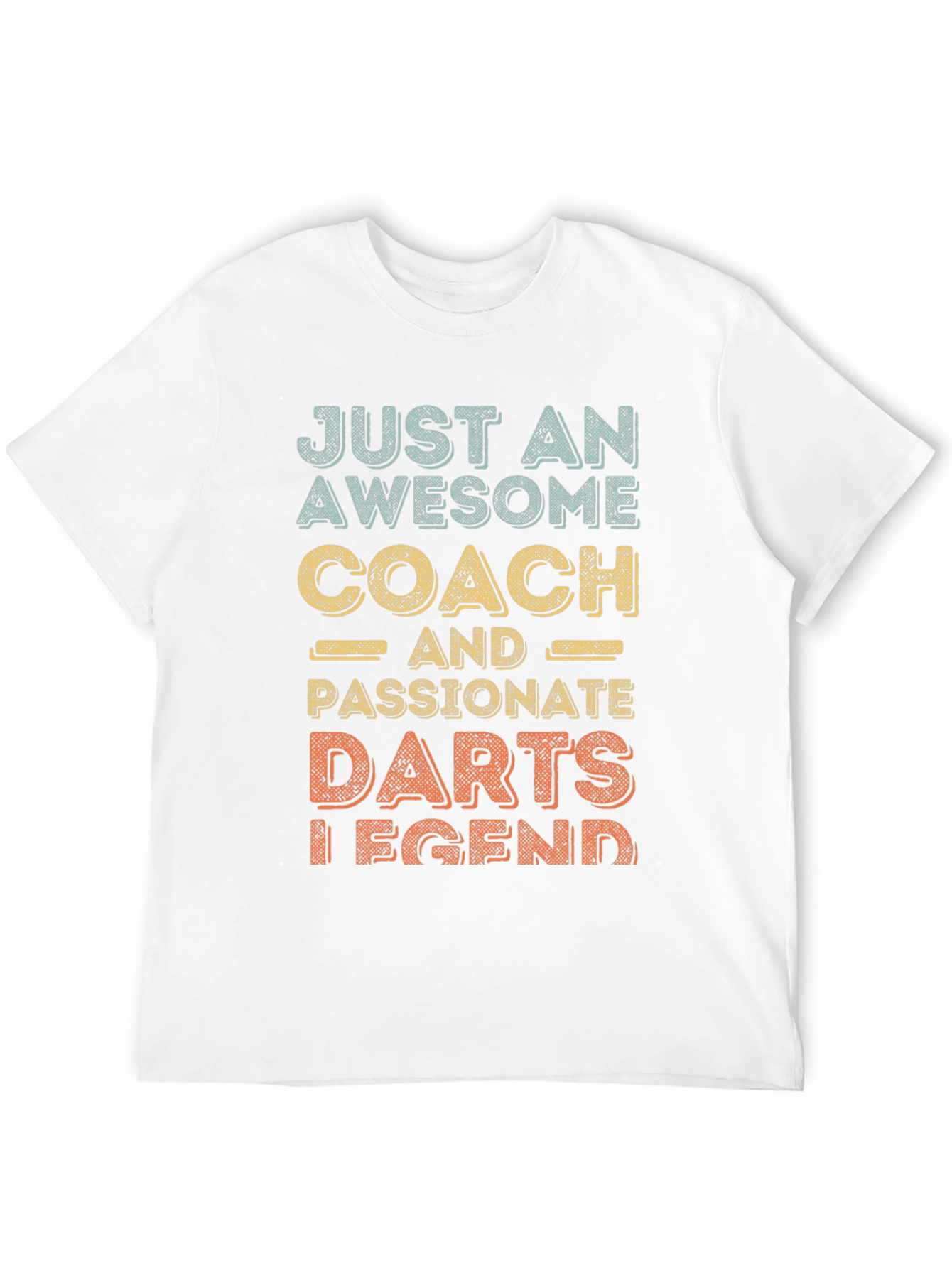Black Awesome Darts Coach T-Shirt - Passionate Legend! view 12