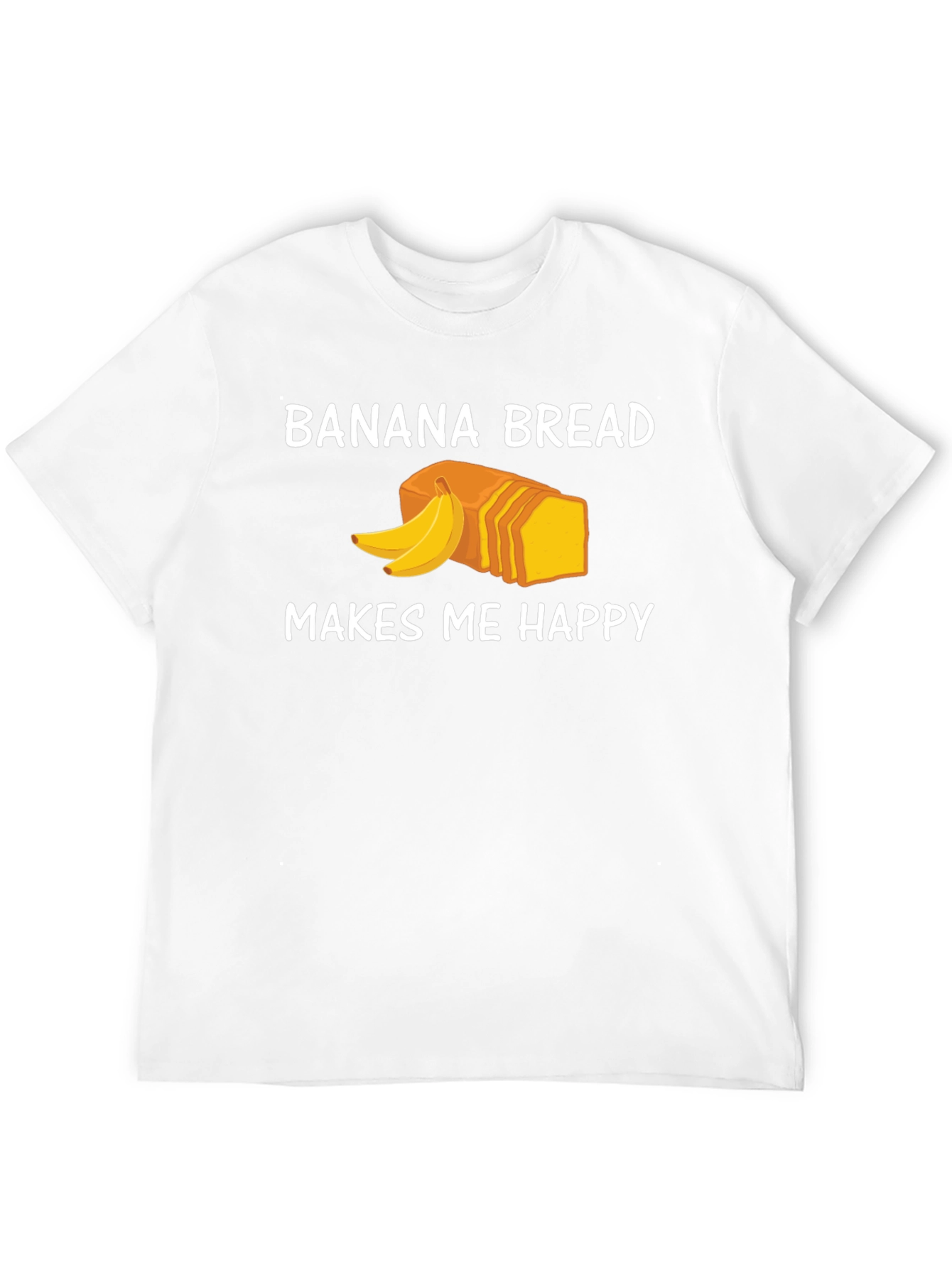 Black Banana Bread Makes Me Happy T-Shirt view 12