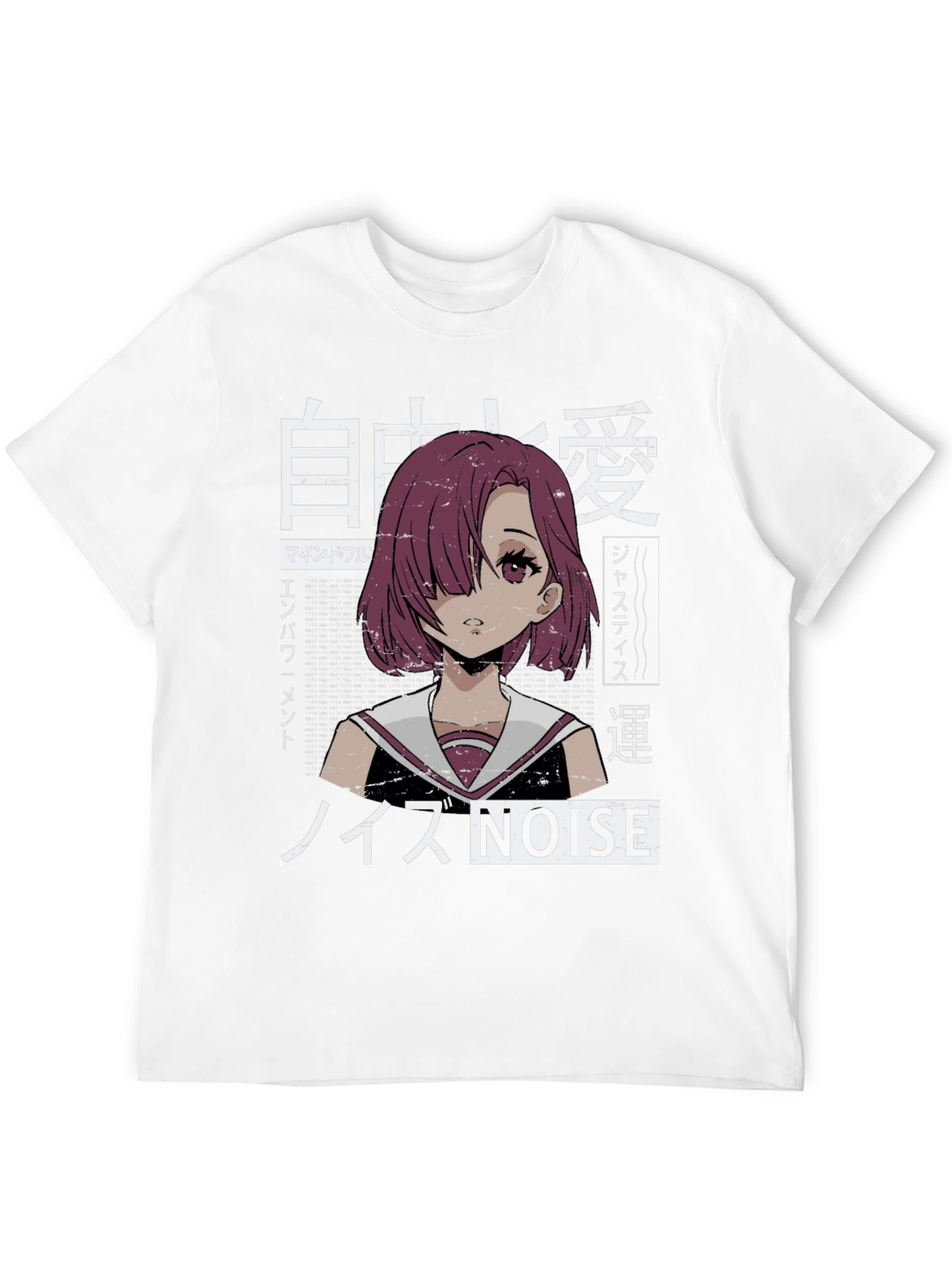 Black Anime Girl Graphic Tee - Unique Streetwear T-Shirt view 12