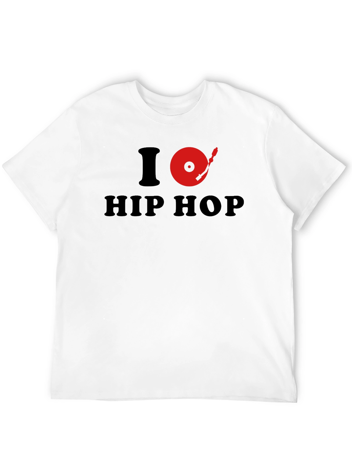 Black I Turntable Hip Hop Graphic Tee - Black view 12