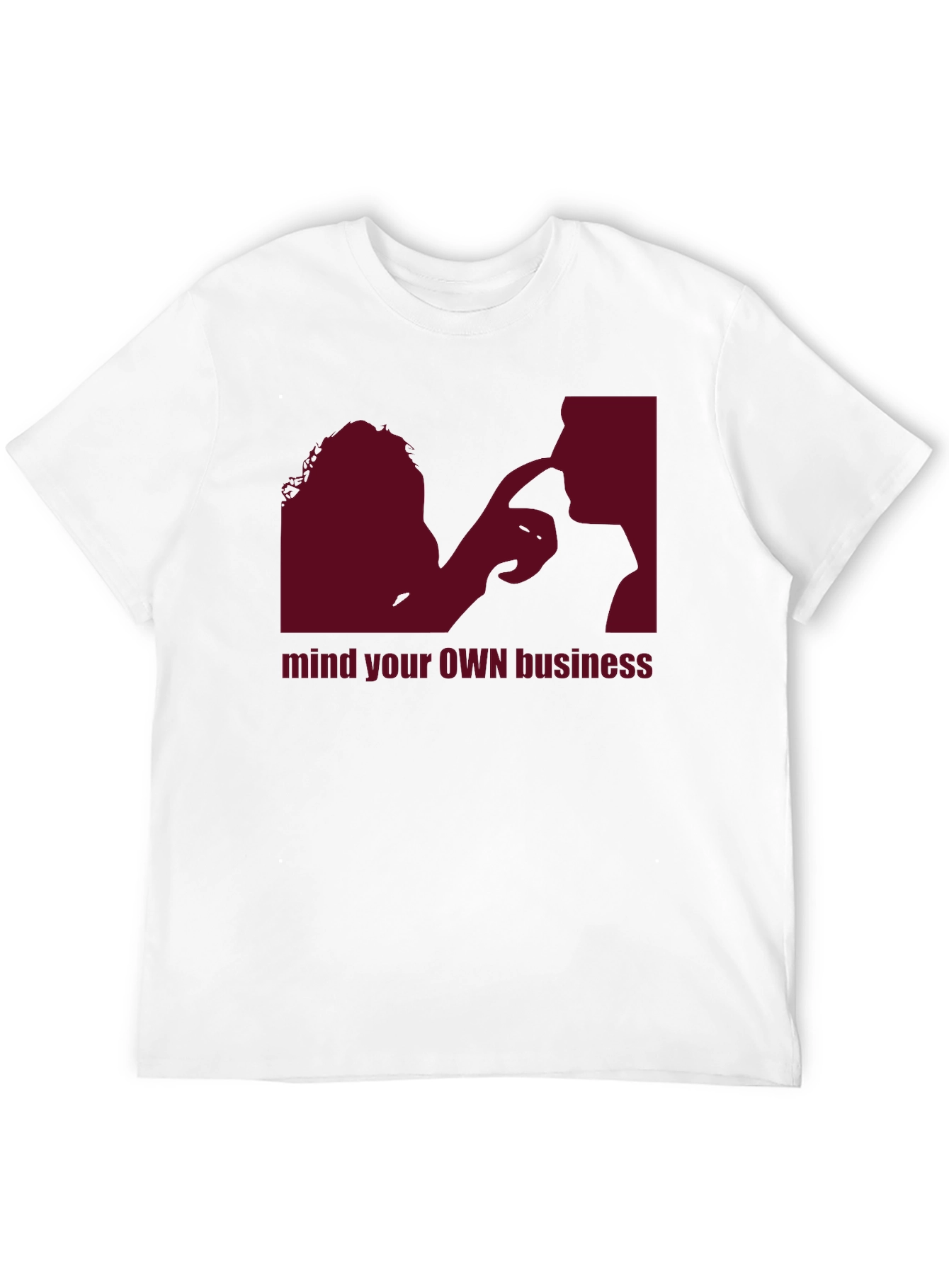Black Mind Your Own Business Graphic Tee - Unisex view 12