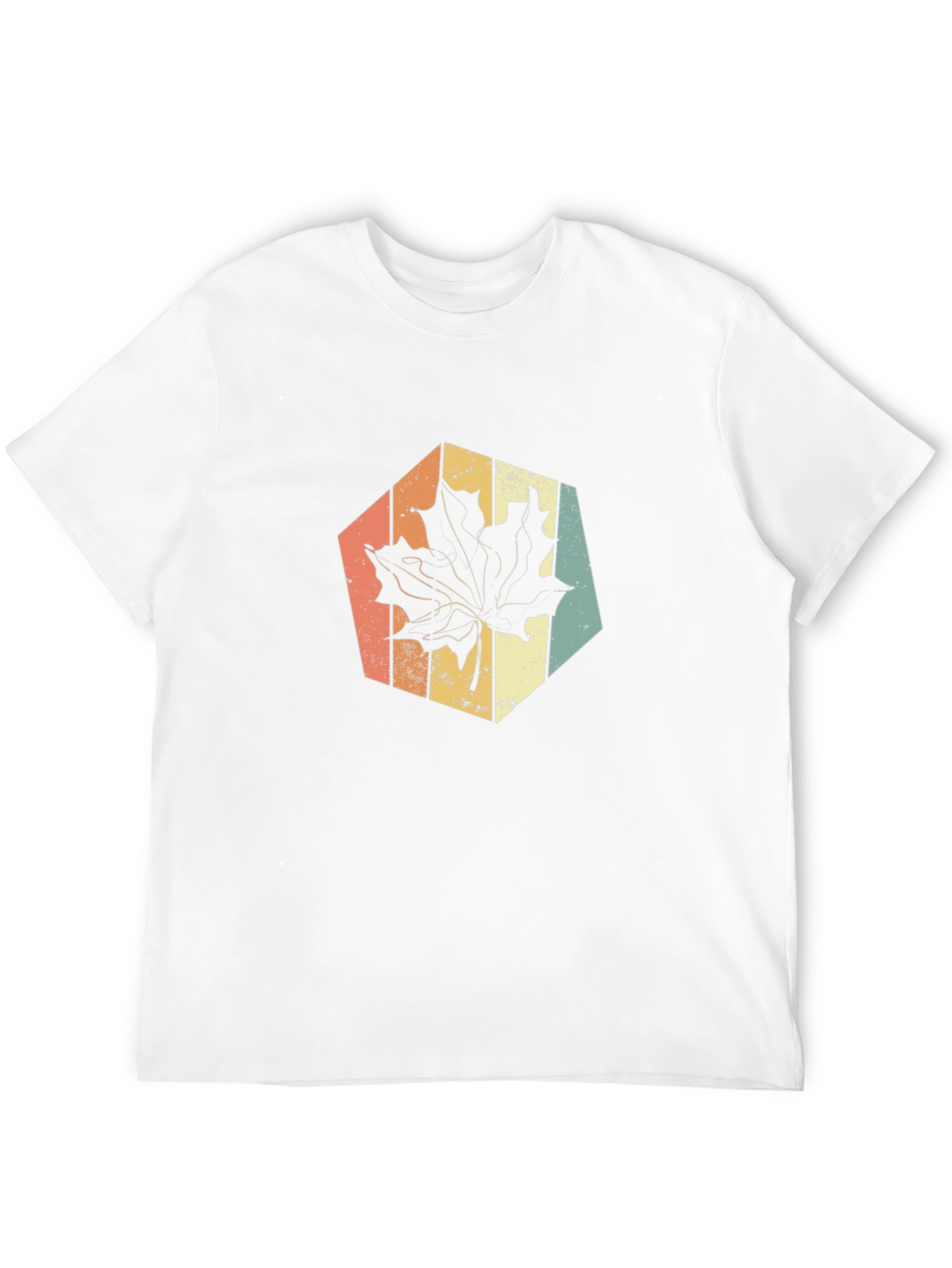 Black Retro Maple Leaf Graphic Tee view 12