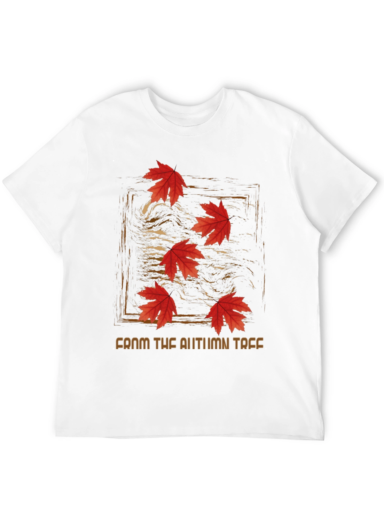 Black Autumn Leaves Graphic Tee - From The Autumn Tree view 12