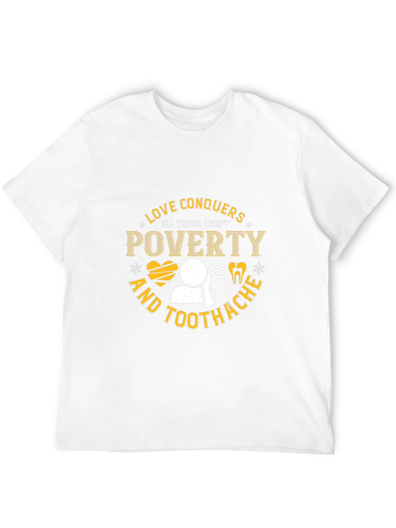 Black Love Conquers All Except Poverty & Toothache T-Shirt view 12