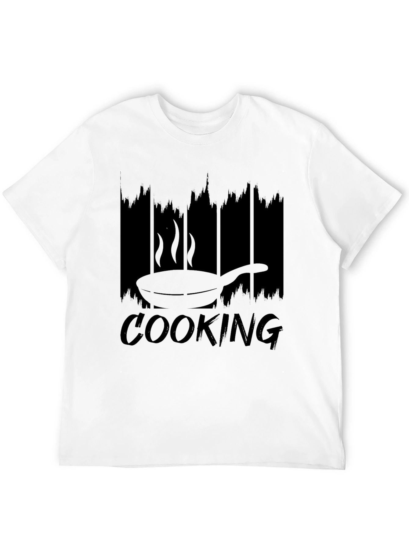 Black Cooking Frying Pan Graphic T-Shirt view 12