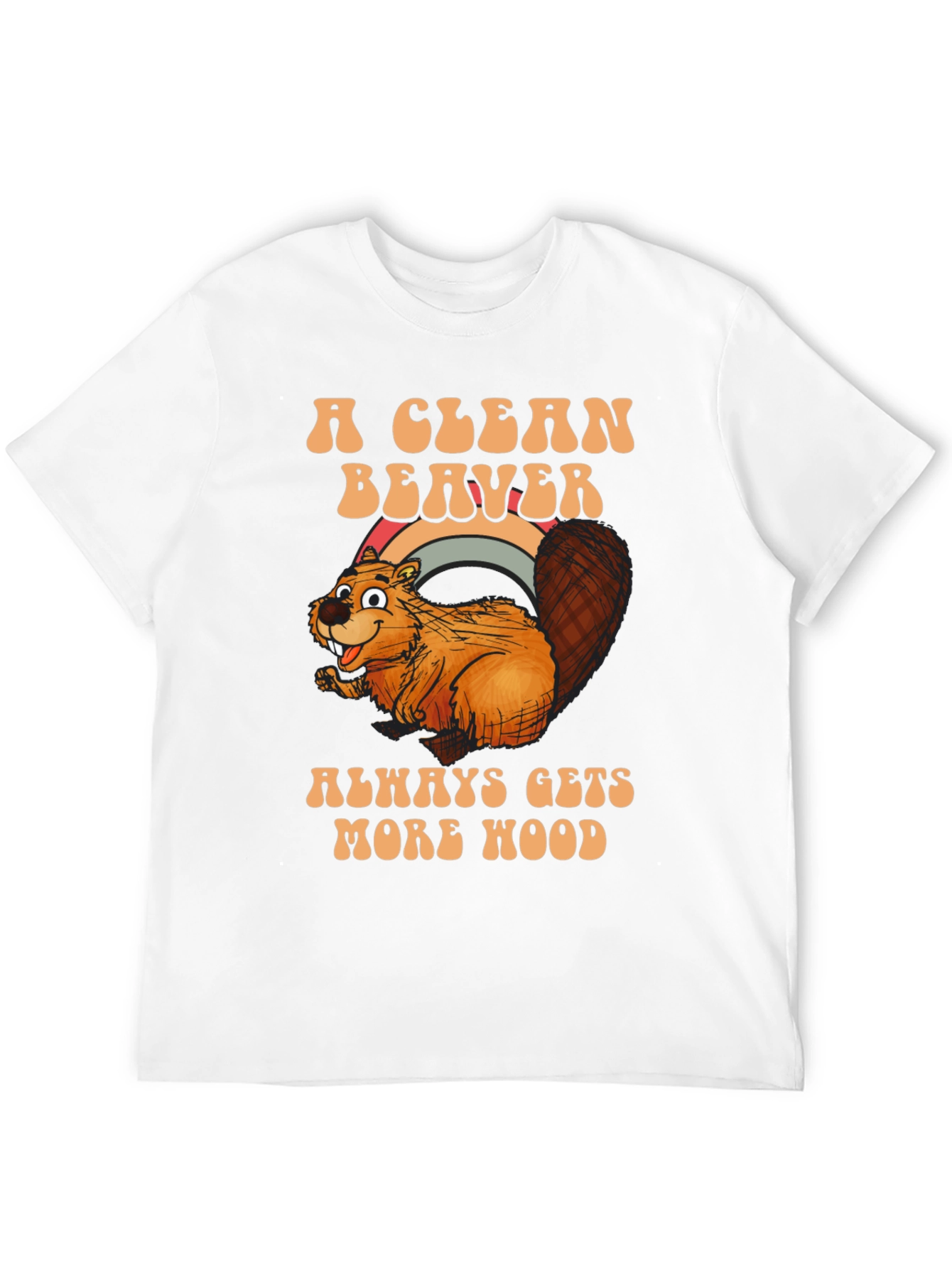 Black A Clean Beaver Gets More Wood T-Shirt view 12