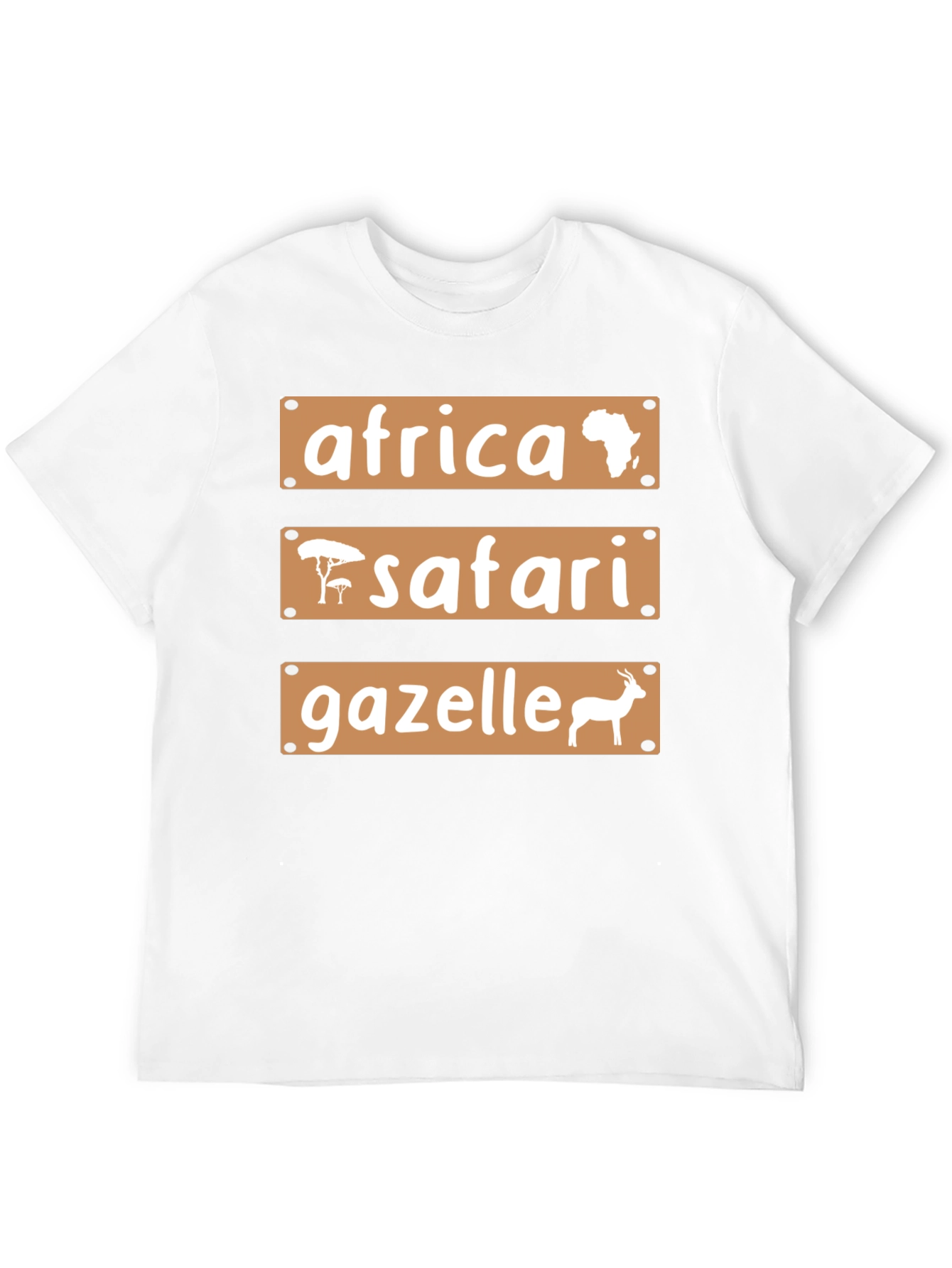 Black Africa Safari Gazelle Graphic T-Shirt view 12