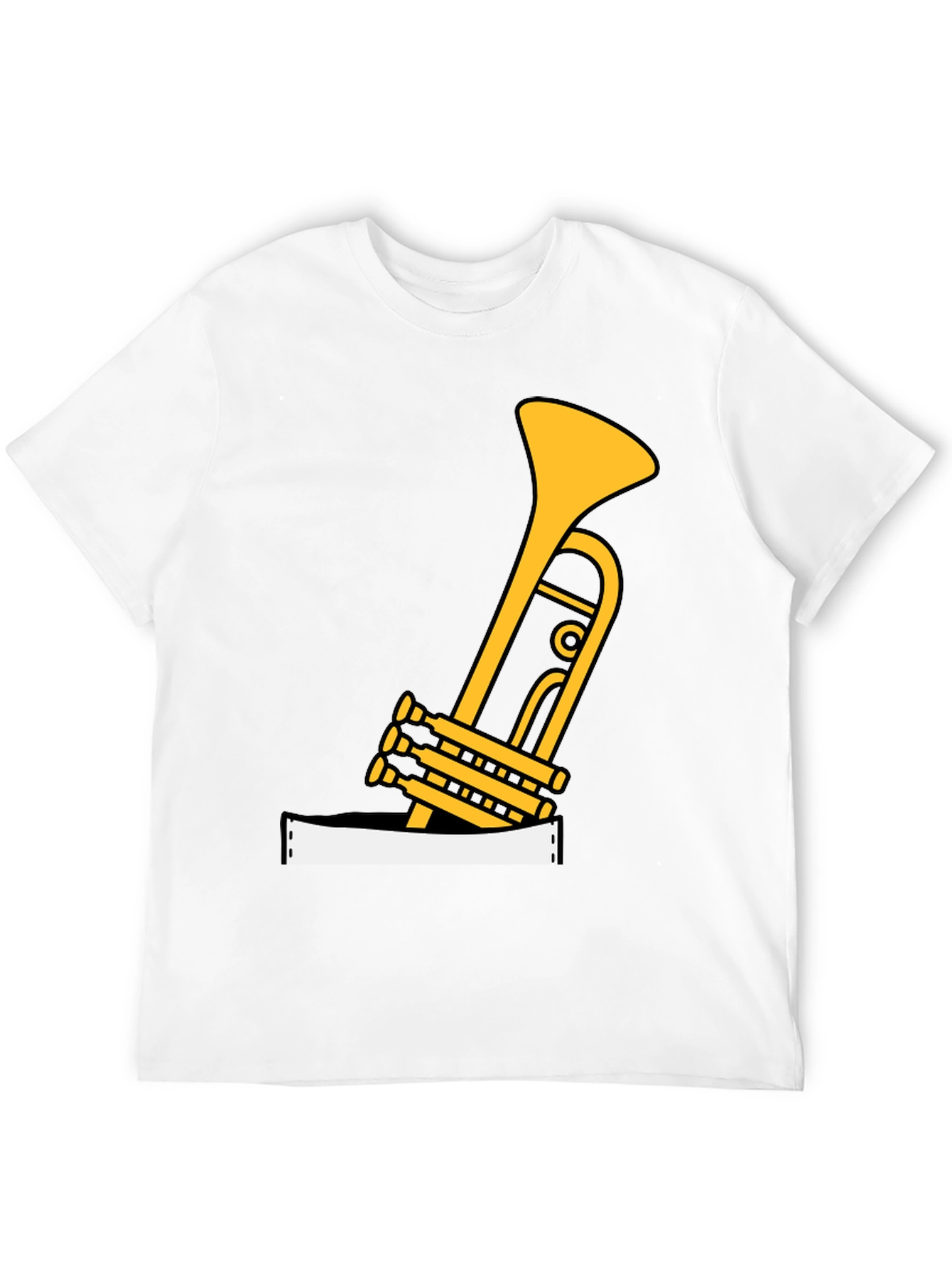 Black Musical Trumpet Graphic Tee view 12