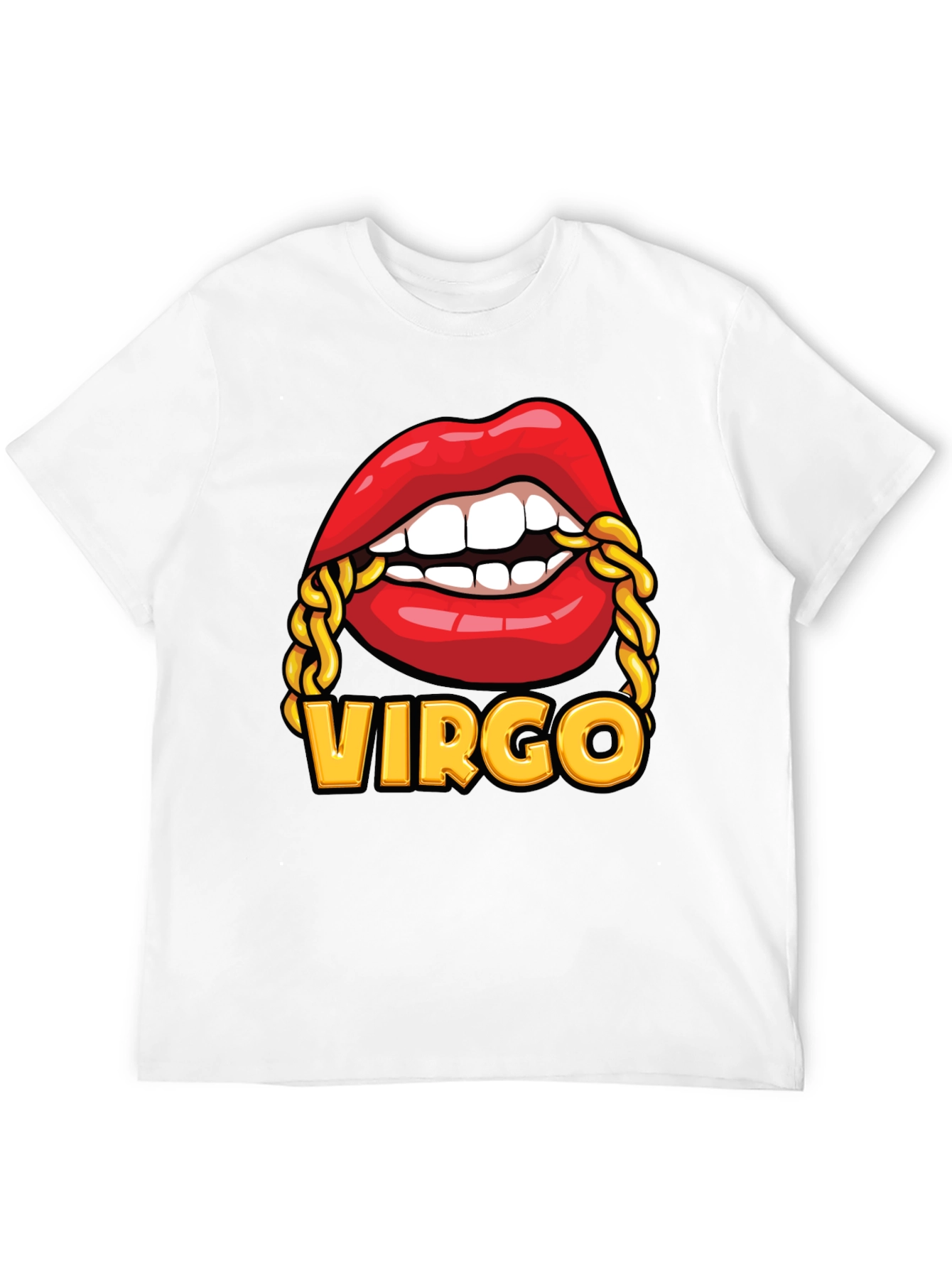 Black Virgo Lips Graphic Tee view 12