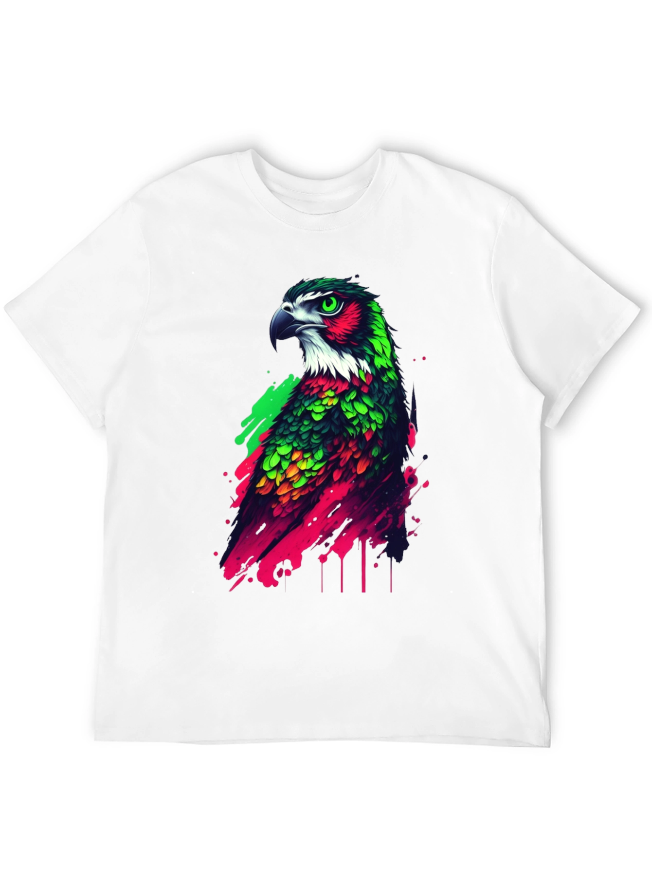 Black Eagle Graphic Tee - Vibrant Bird Design view 12