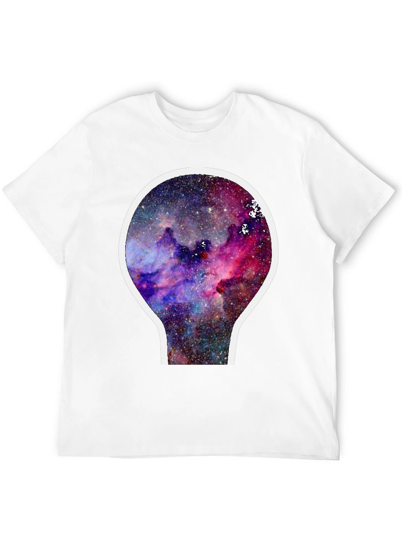 Black Galaxy Nebula Graphic T-Shirt - Black Cotton Blend view 12