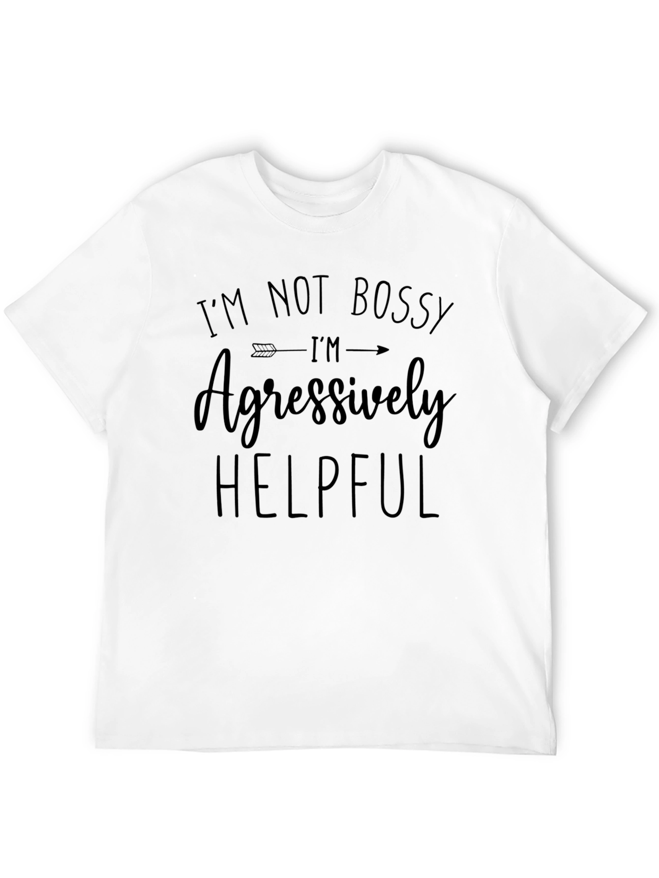 Black I'm Not Bossy Black Graphic Tee view 12