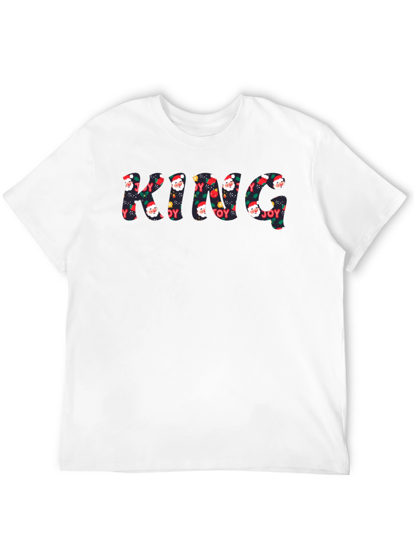 Black Festive King Christmas T-Shirt view 12