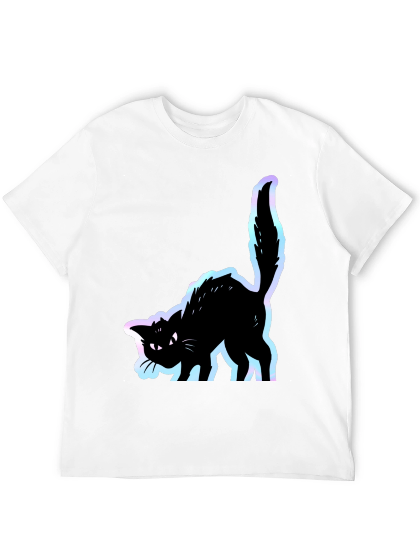 Black Black Cat Graphic Tee - Men's Short Sleeve Shirt view 12