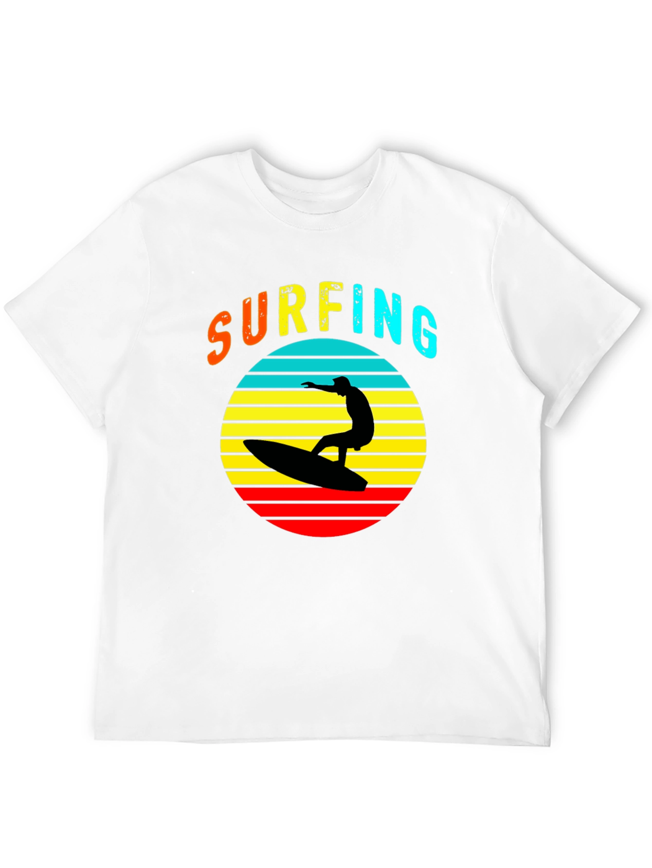 Black Retro Surfing T-Shirt - Vintage Style Tee view 12