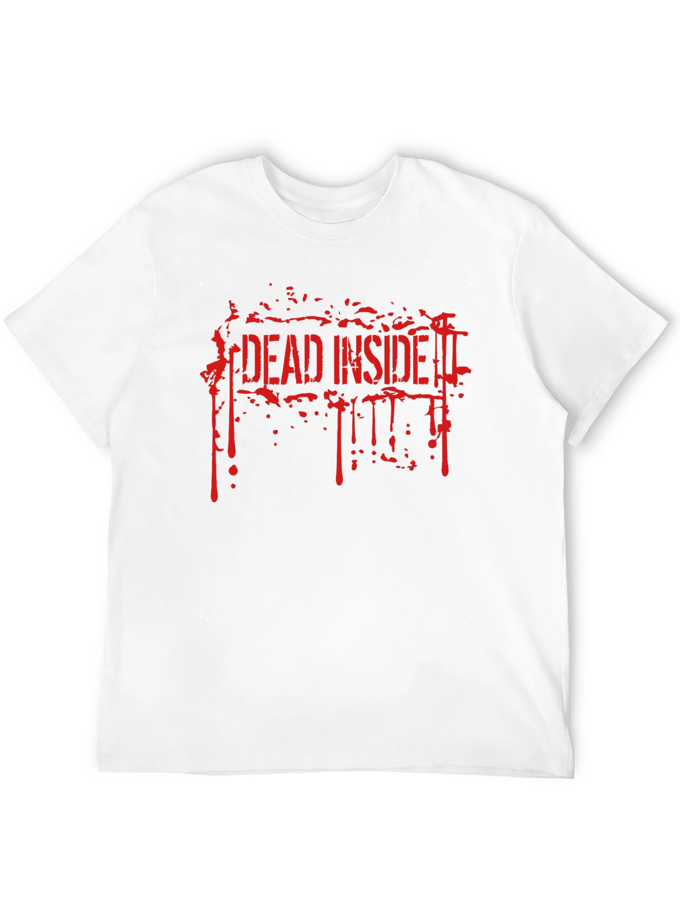 Black Dead Inside Men's Graphic Tee - Black view 12