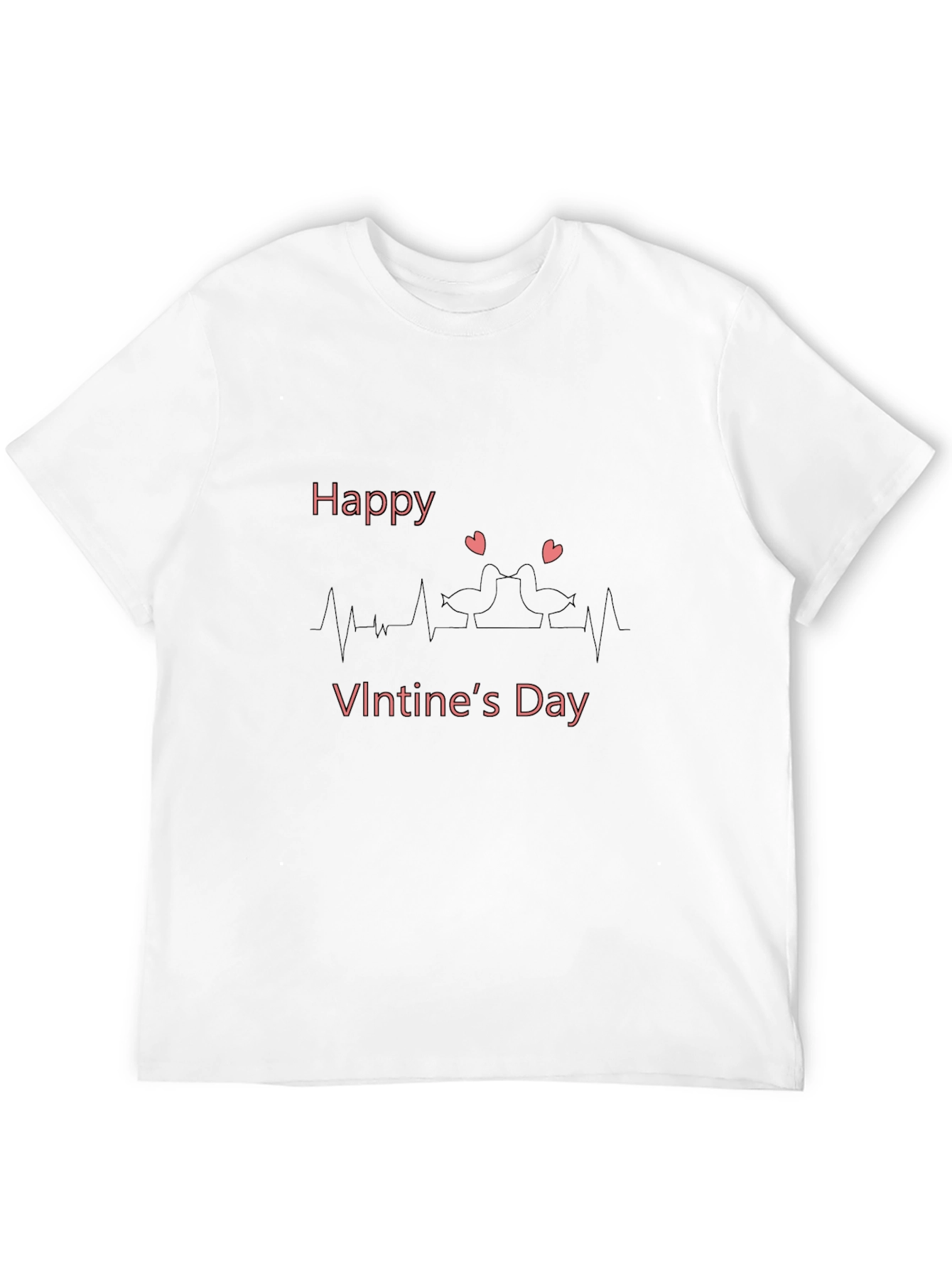 Black Happy Valentine's Day Graphic Tee - Black view 12