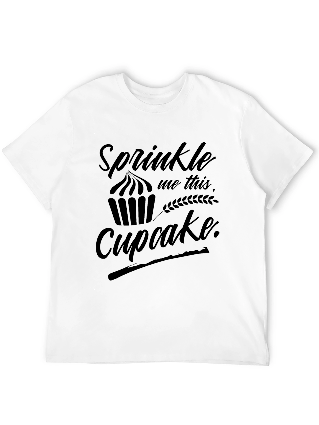 Black Sprinkle Me This Cupcake Graphic T-Shirt view 12