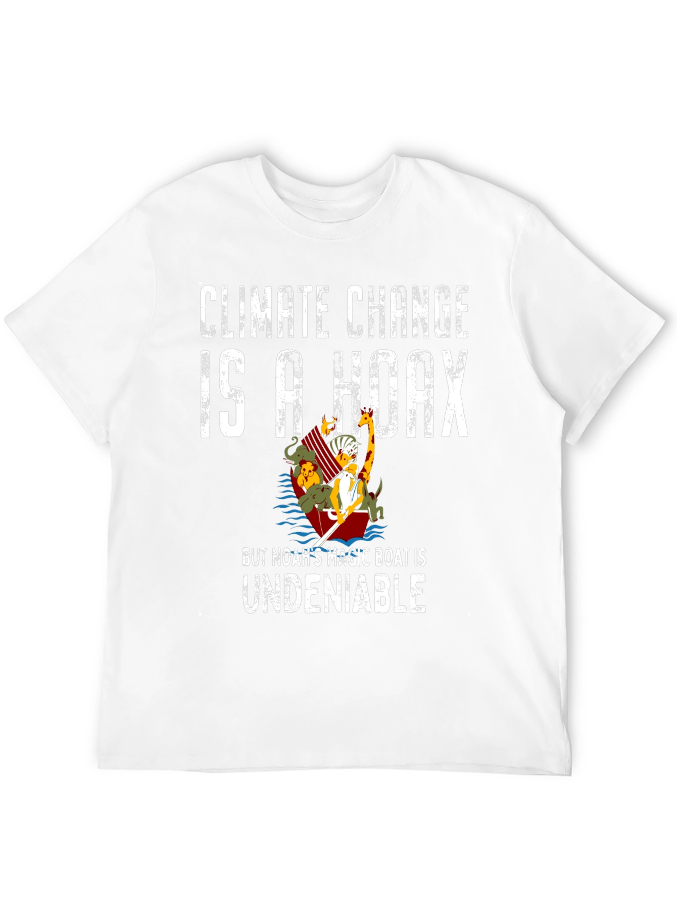 Black Climate Change is a Hoax T-Shirt view 12