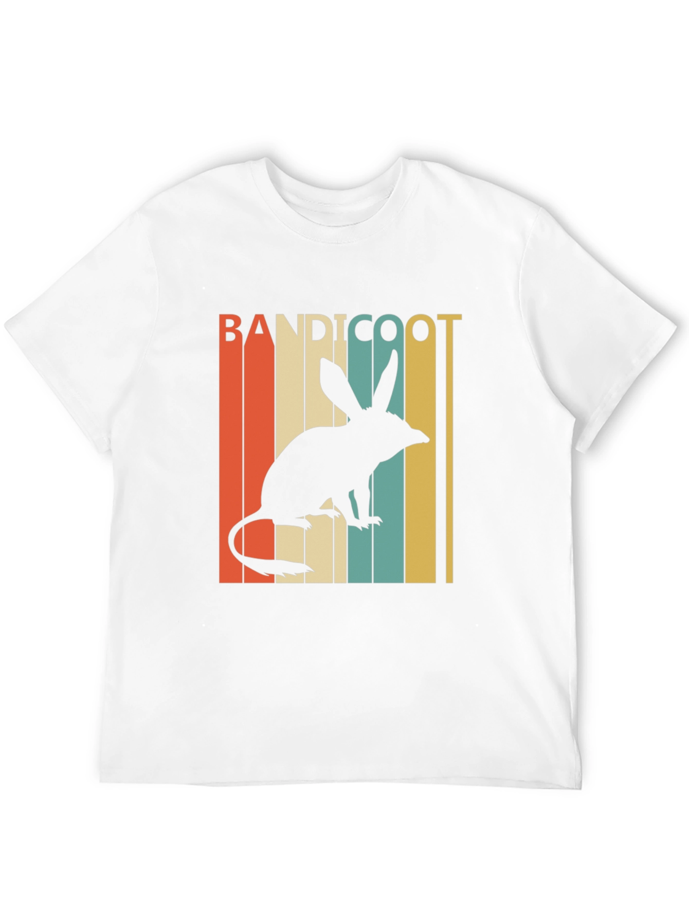 Black Bandicoot Retro Style T-Shirt view 12