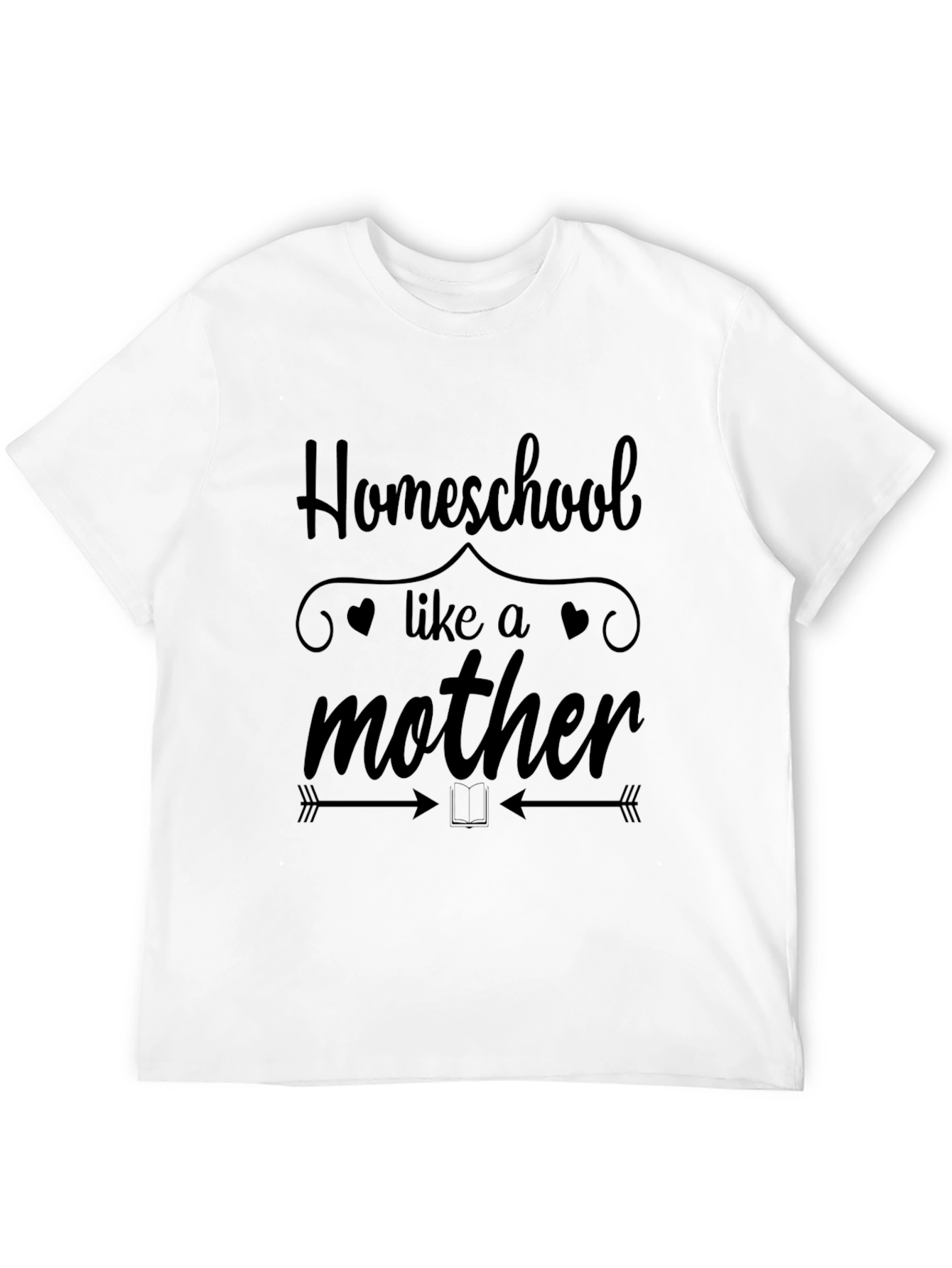 Black Homeschool Like a Mother T-Shirt view 12