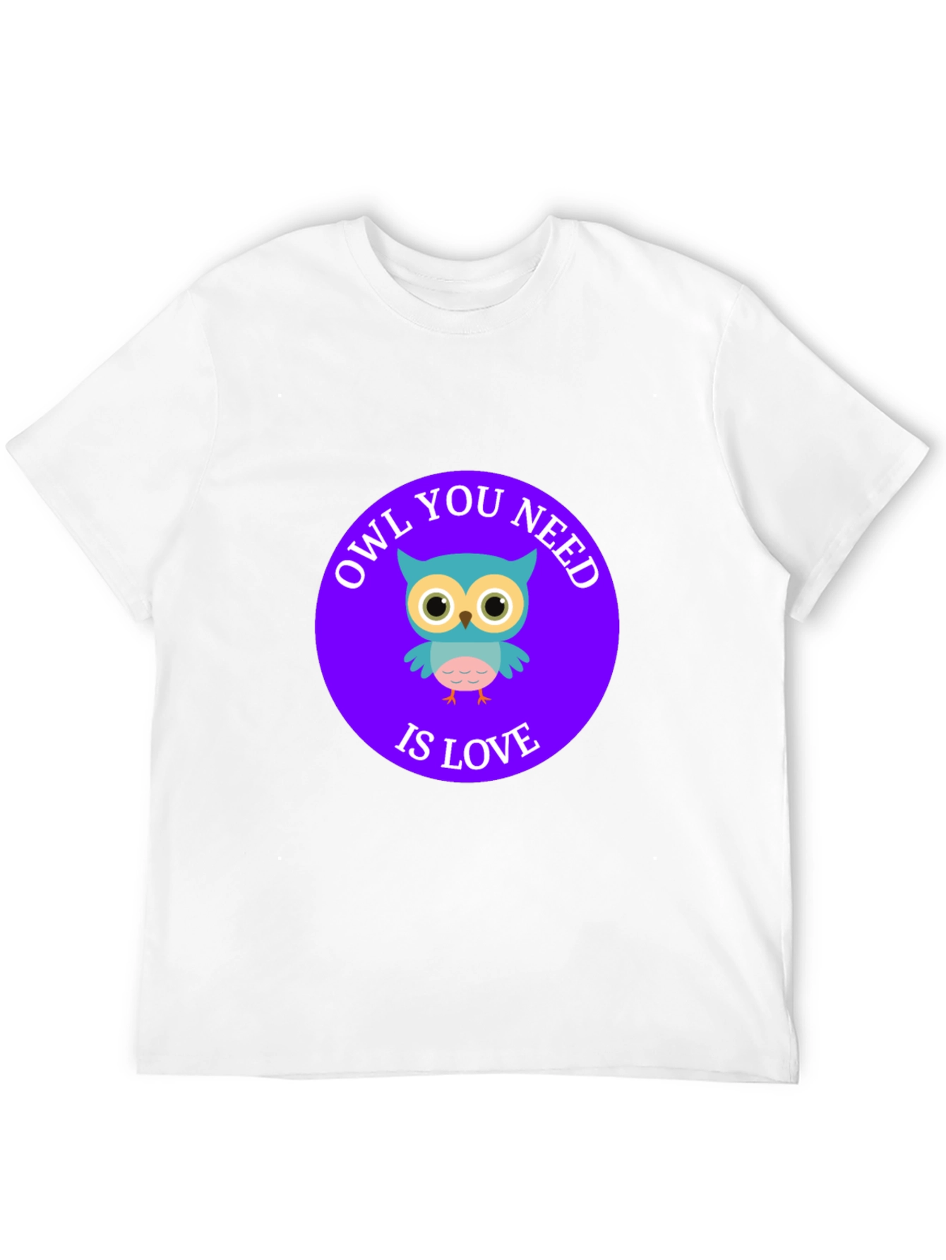 Black Owl You Need Is Love T-Shirt - Cute Cartoon Design view 12