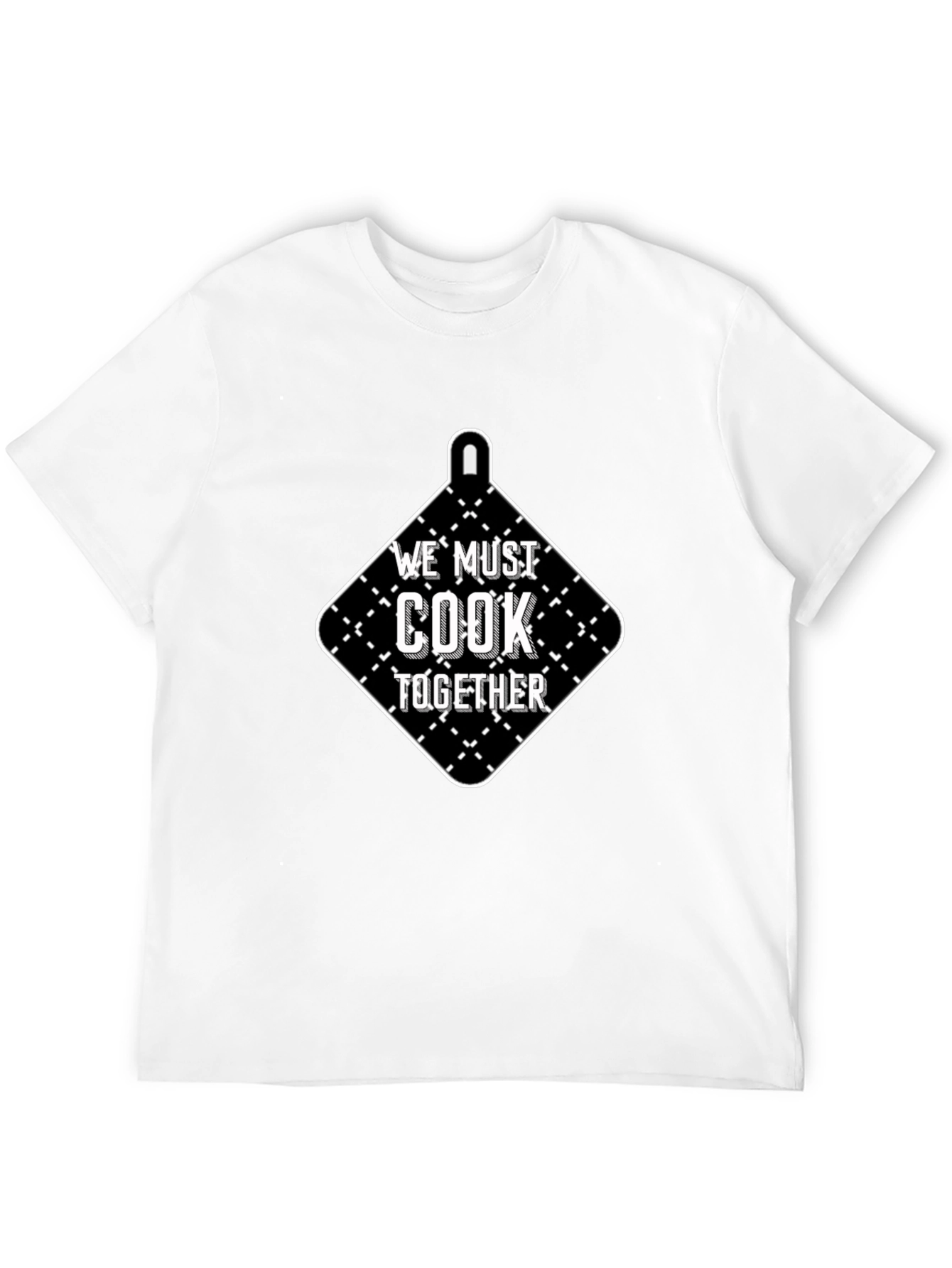 Black We Must Cook Together Black Graphic Tee view 12