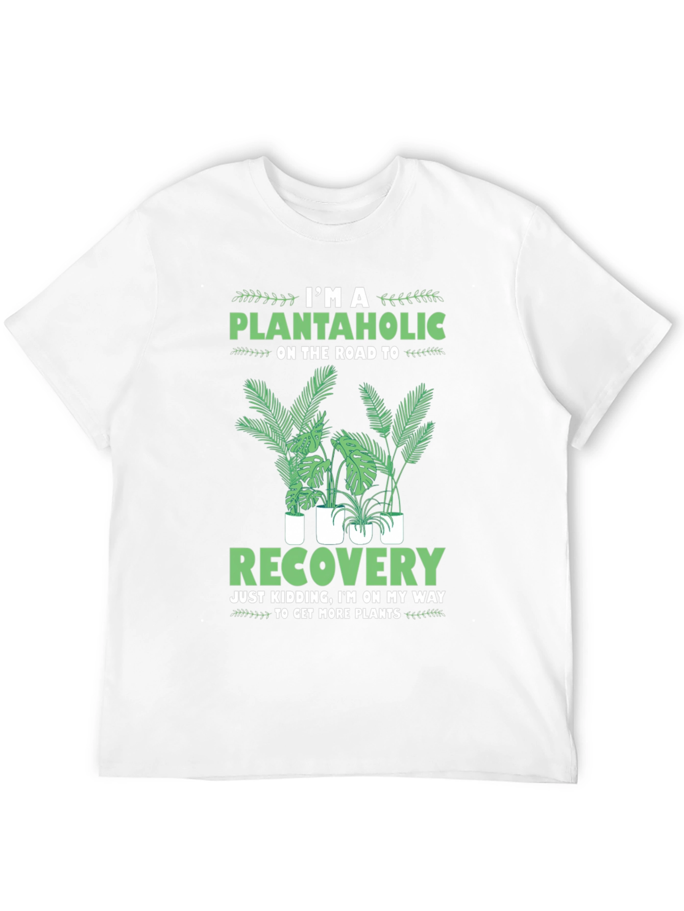 Black Plantaholic T-Shirt: I'm On My Way To Get More Plants! view 12