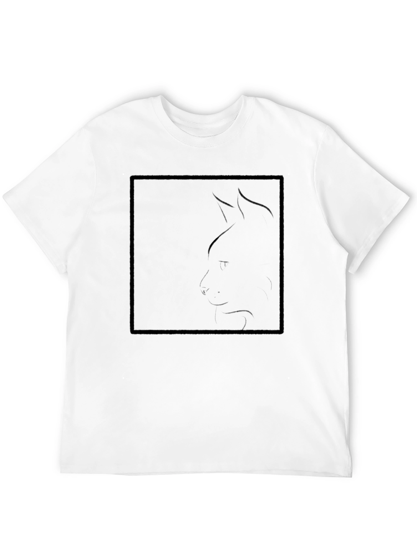 Black Black Cat Silhouette T-Shirt - Modern Minimalist Design view 12