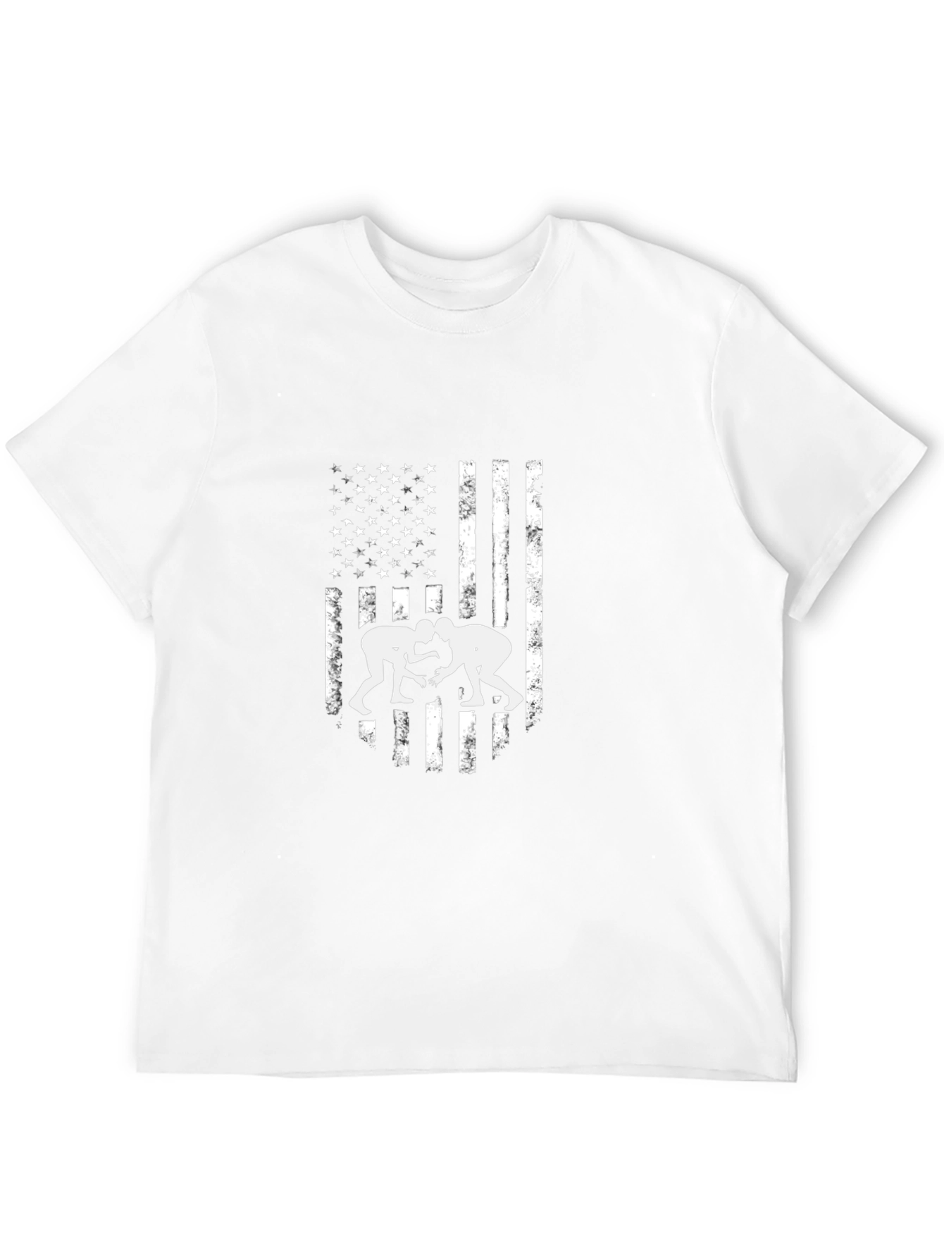 Black USA Wrestling Flag T-Shirt - Patriotic Tee view 12