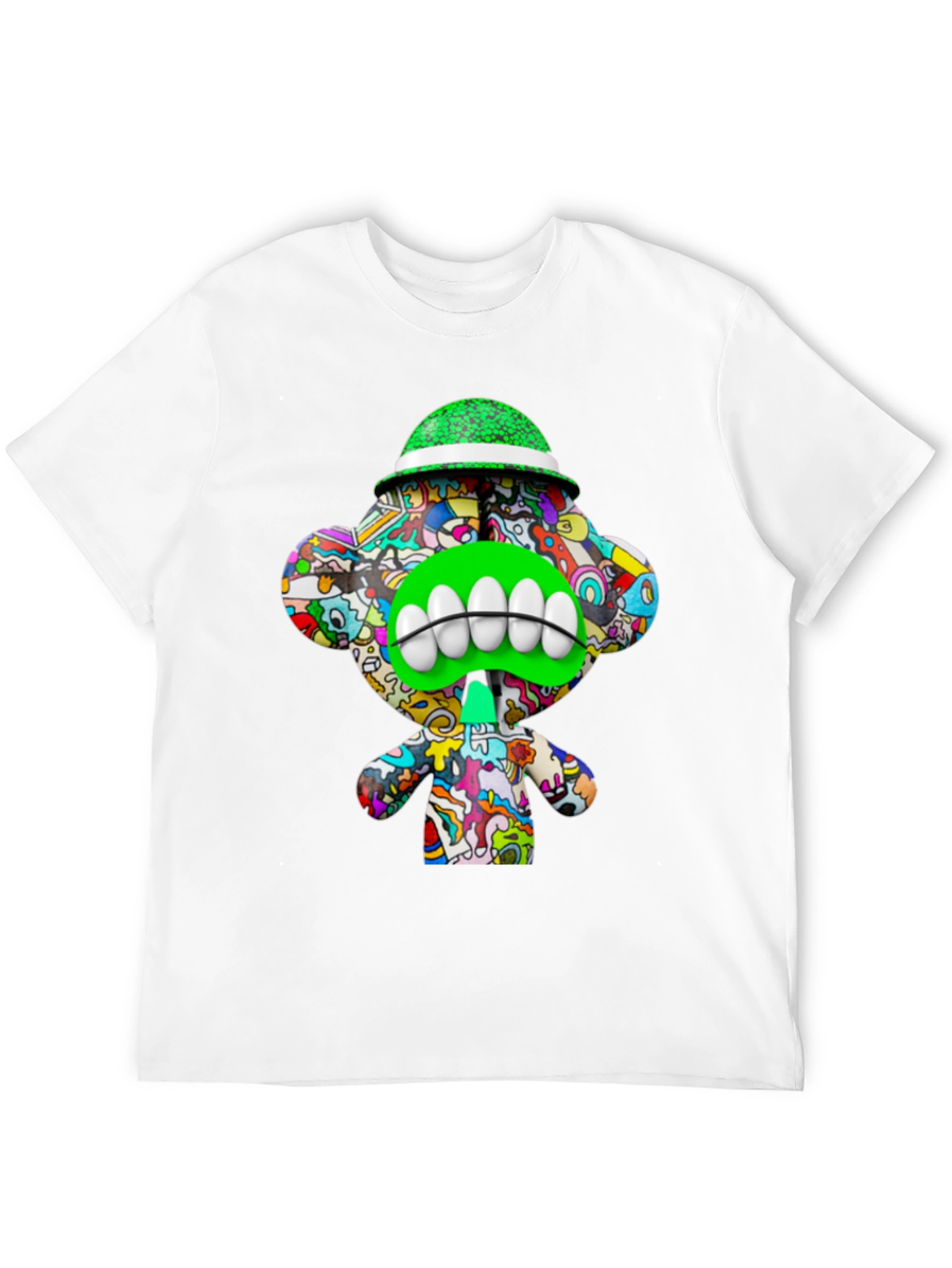 Black Funky Monkey Graphic Tee - Unique Cartoon Design view 12
