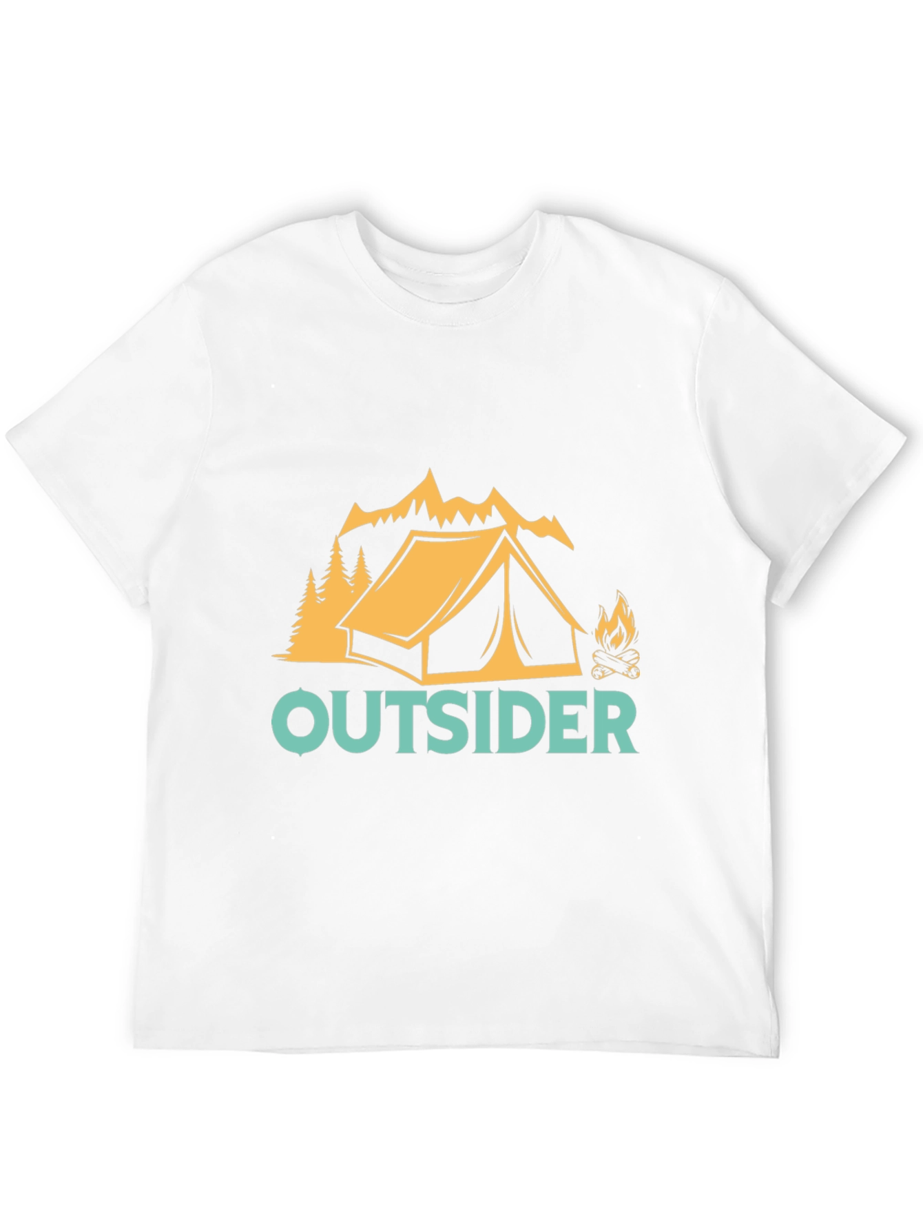 Black Outsider Camping Graphic Tee view 12