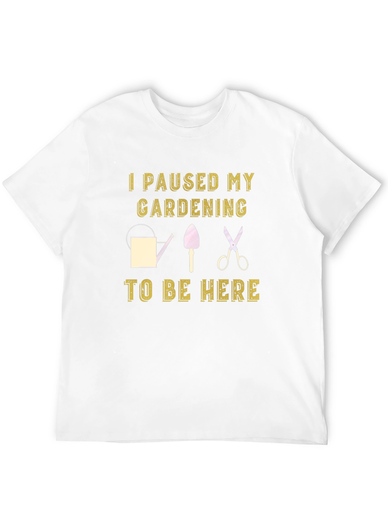 Black Gardening Pause T-Shirt - Humor Tee view 12
