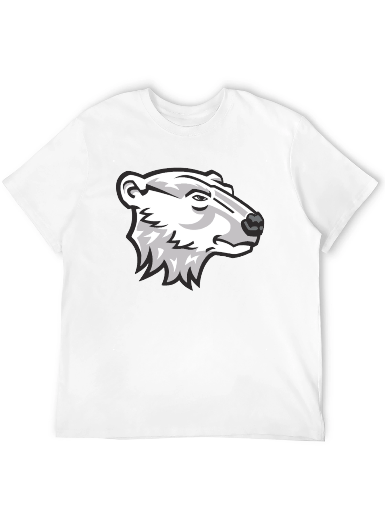 Black Cool Bear Graphic Black T-Shirt view 12