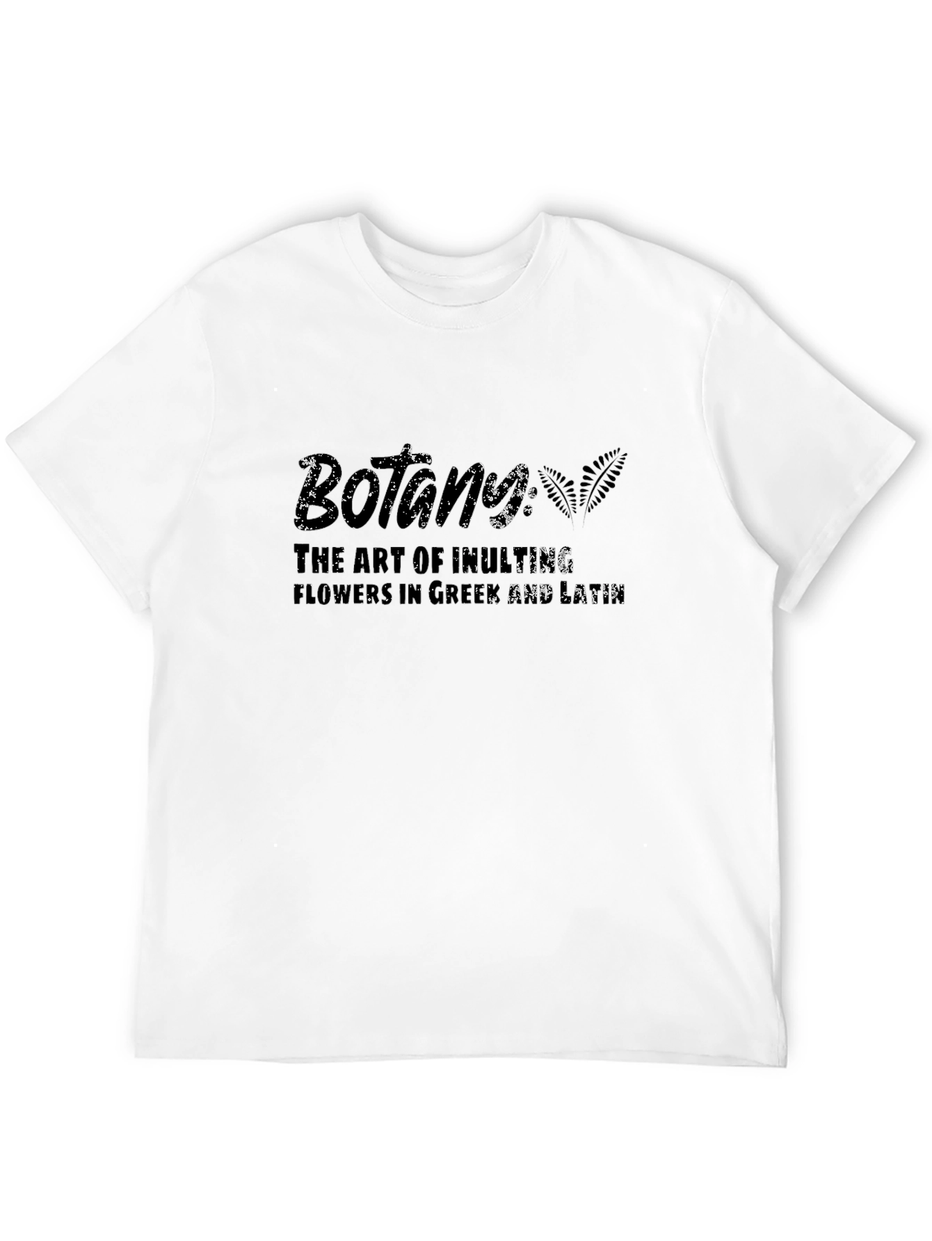 Black Botany Graphic Print T-Shirt view 12