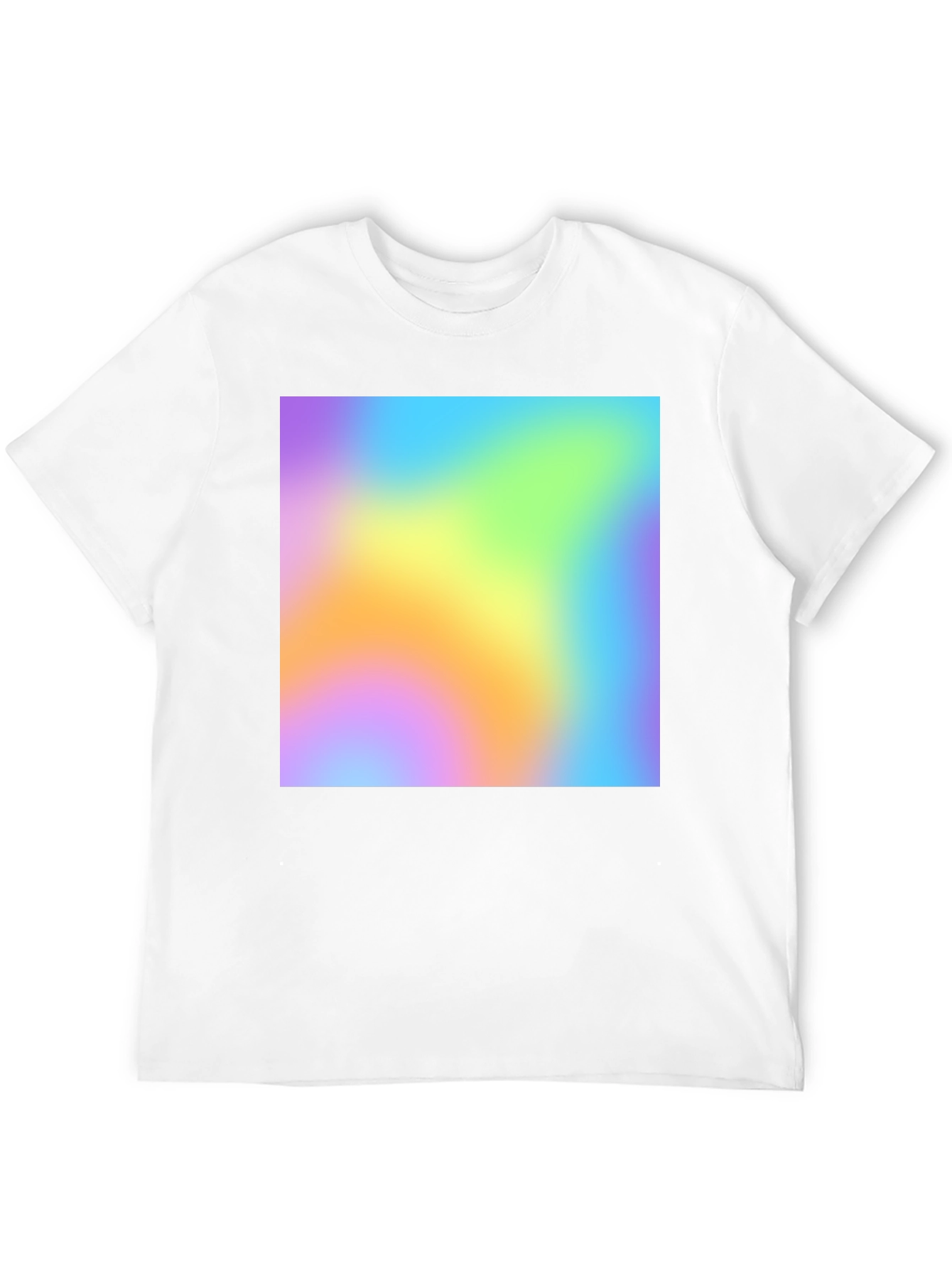 Black Vibrant Blur Graphic Tee - Soft Black Cotton Blend view 12